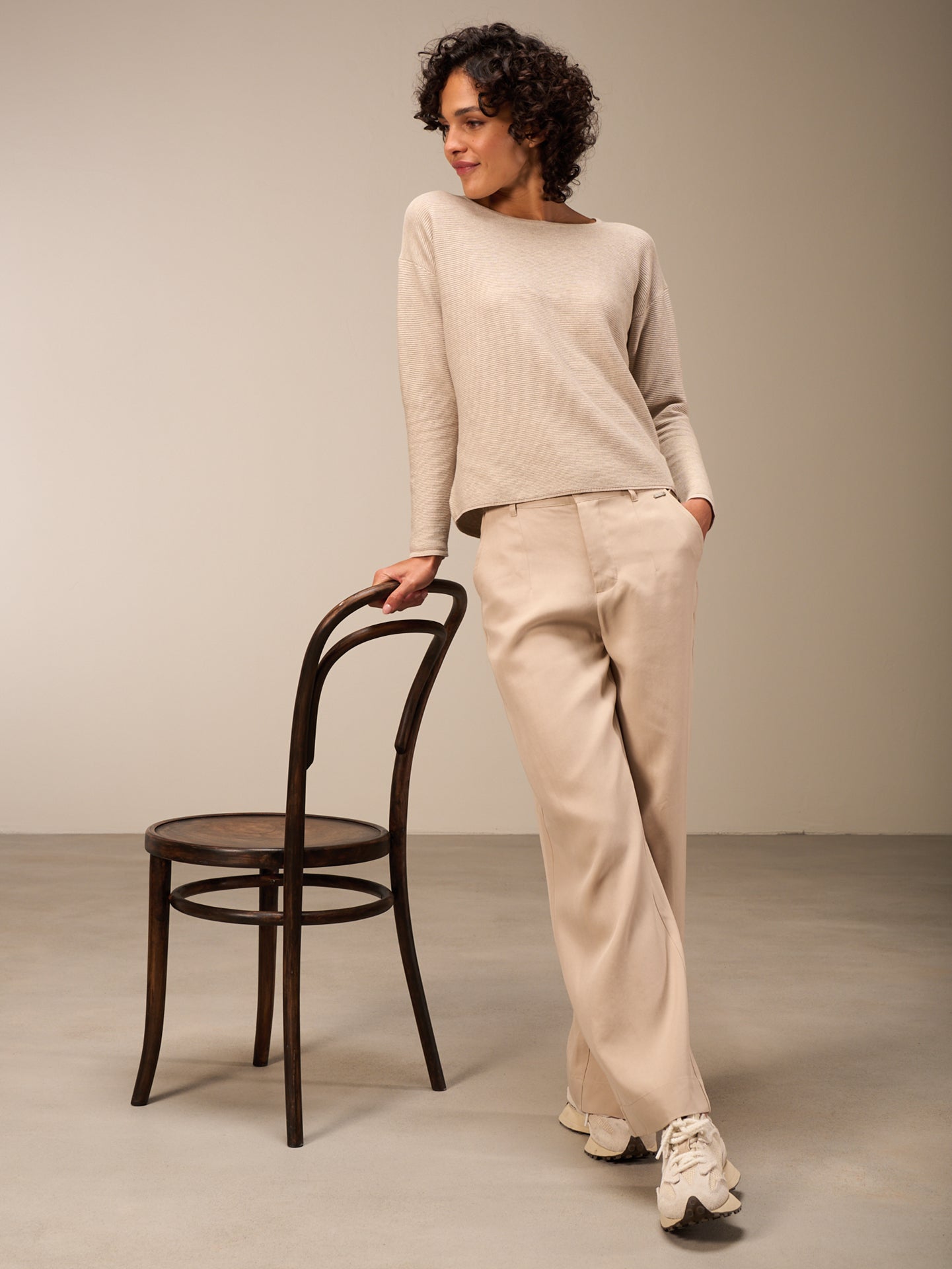 Pullover mit Rundauschnitt