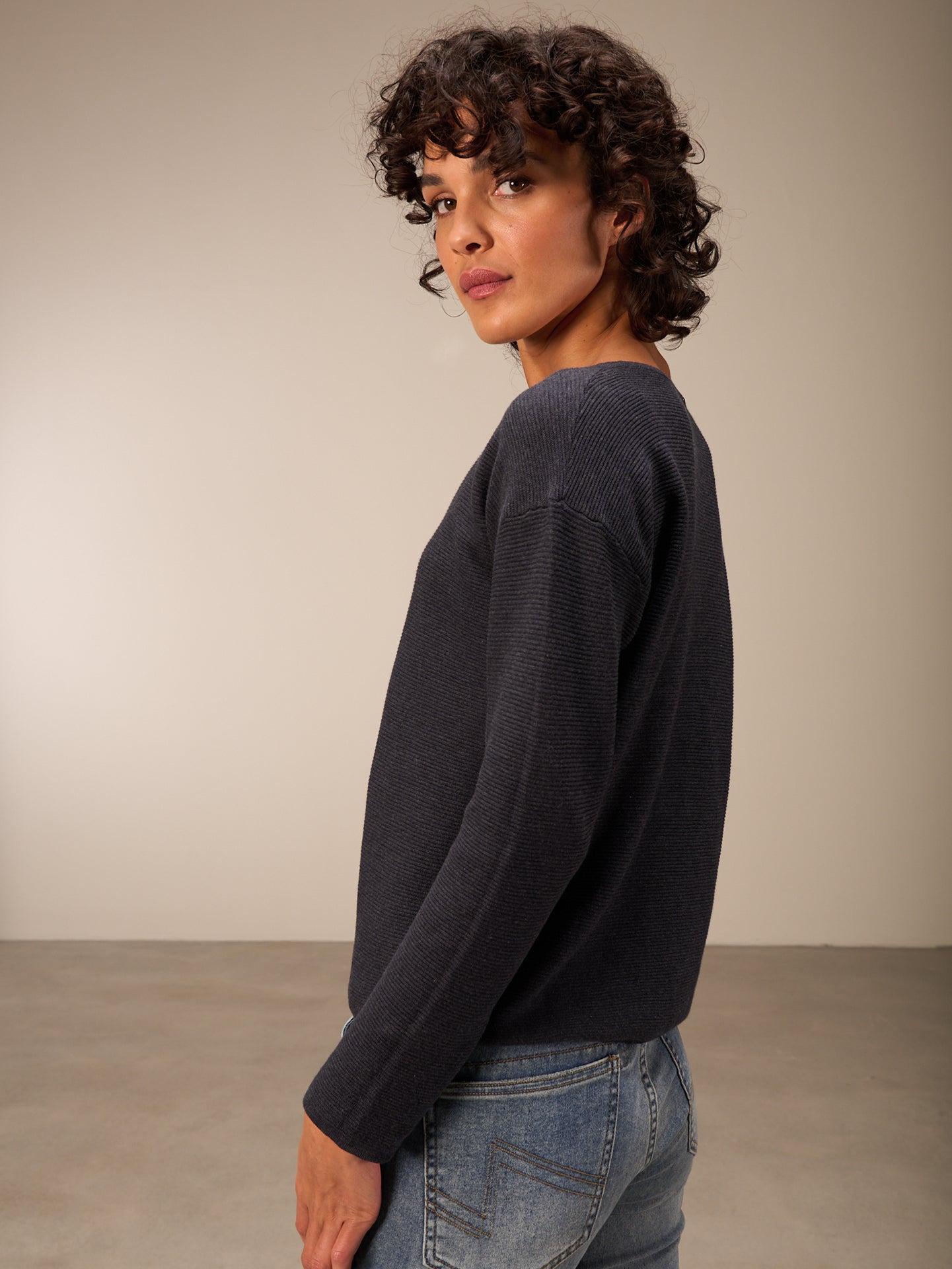Pullover mit Rundauschnitt