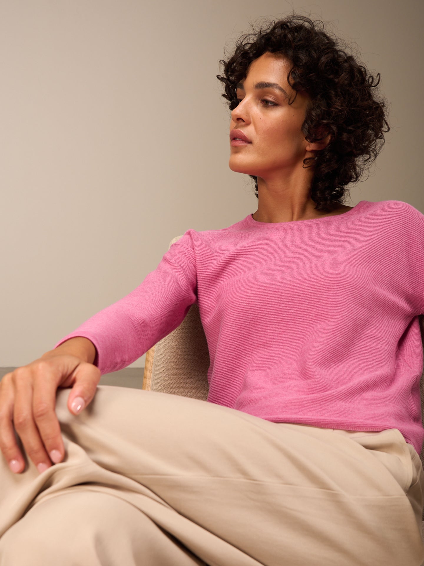 Pullover mit Rundauschnitt