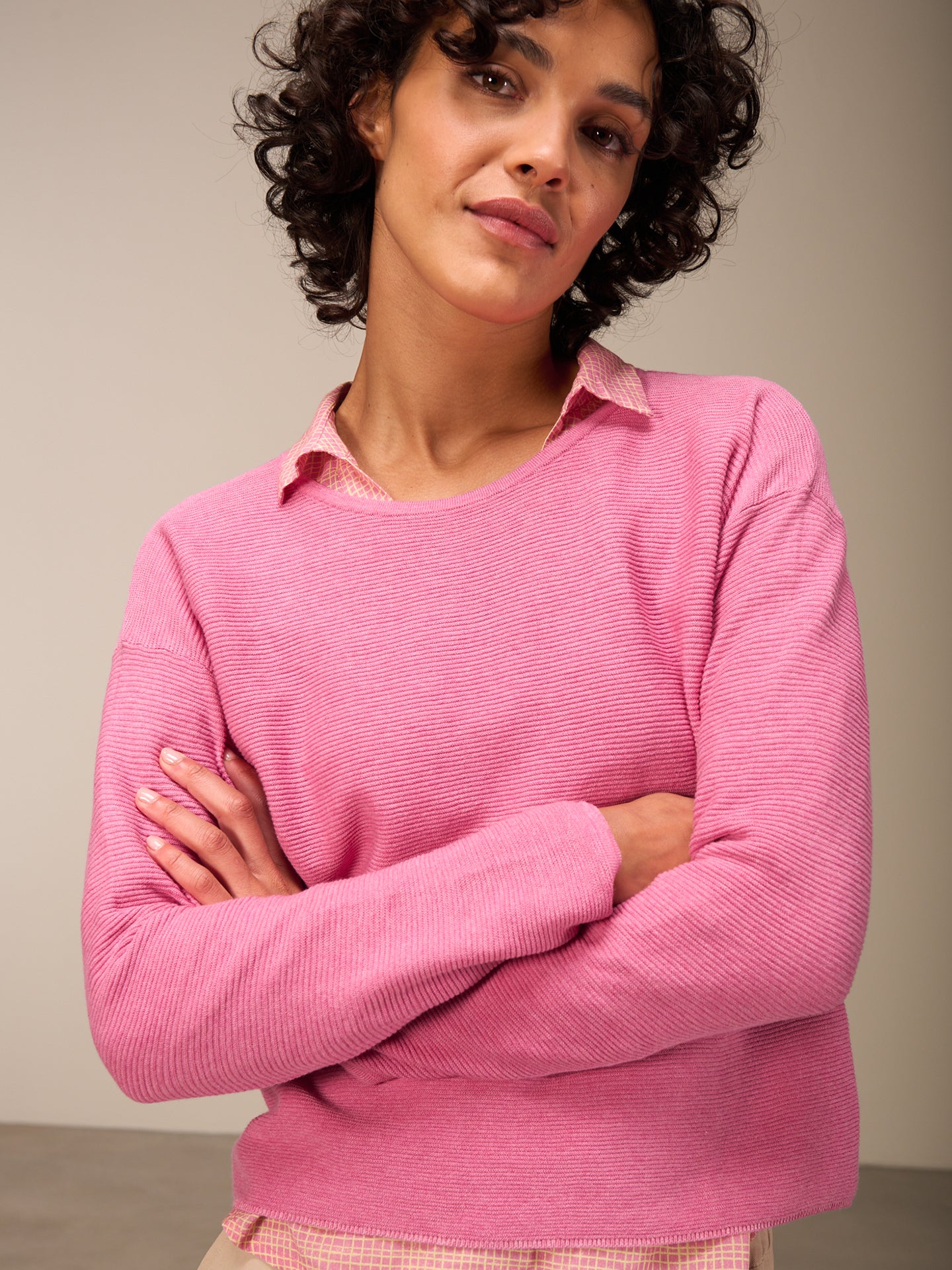 Pullover mit Rundauschnitt