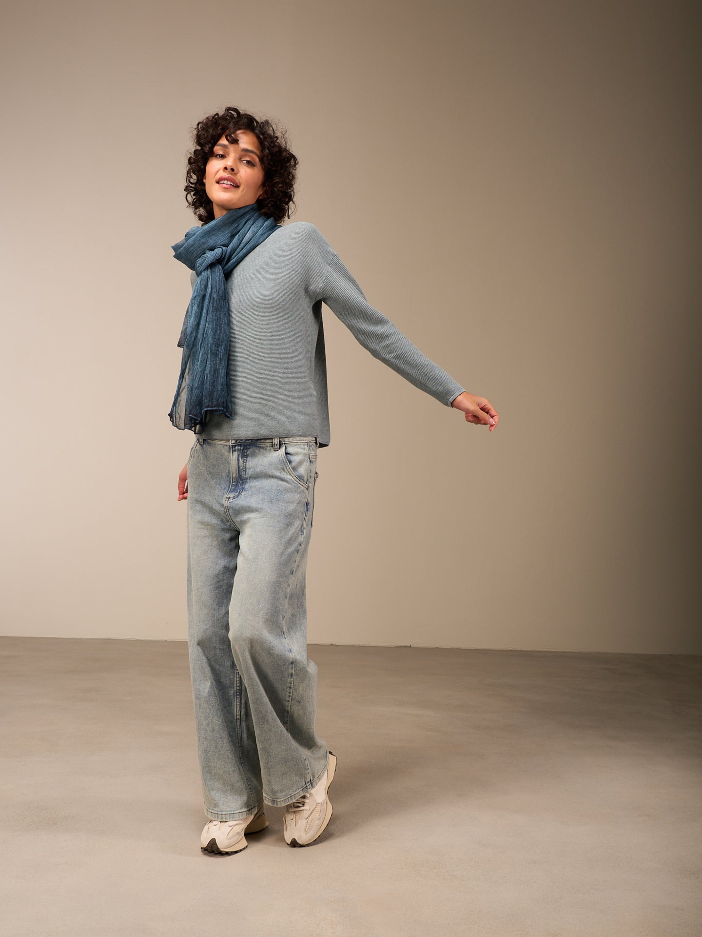 Pullover mit Rundauschnitt