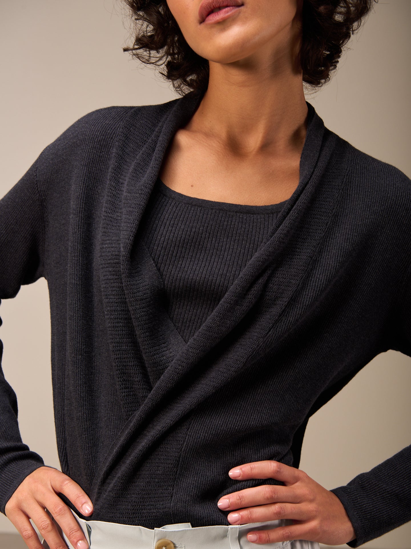 Feinstrickjacke
