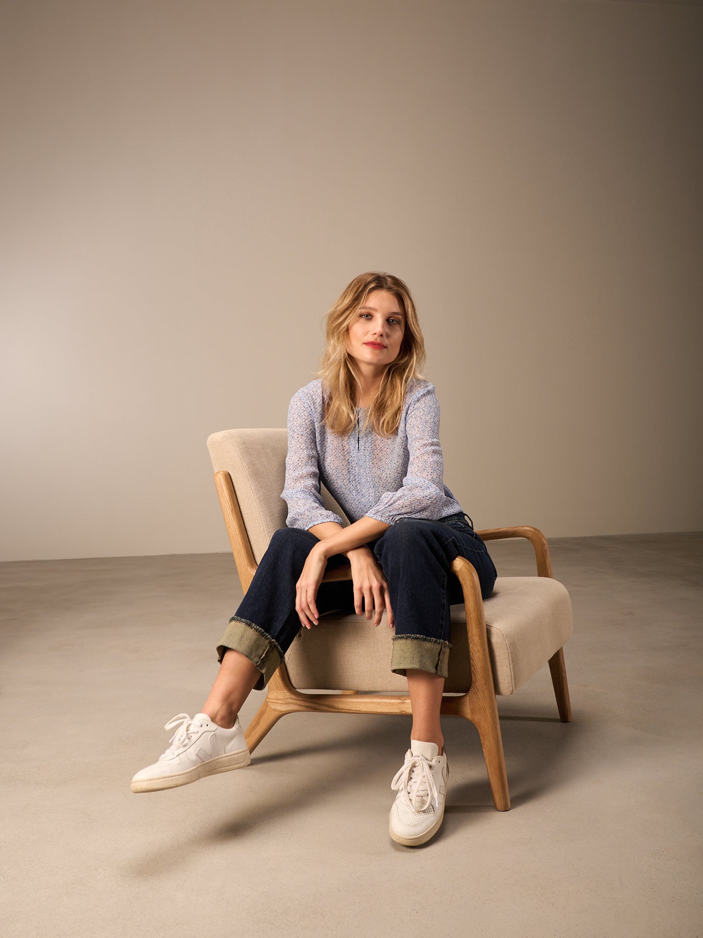 blouse à col rond