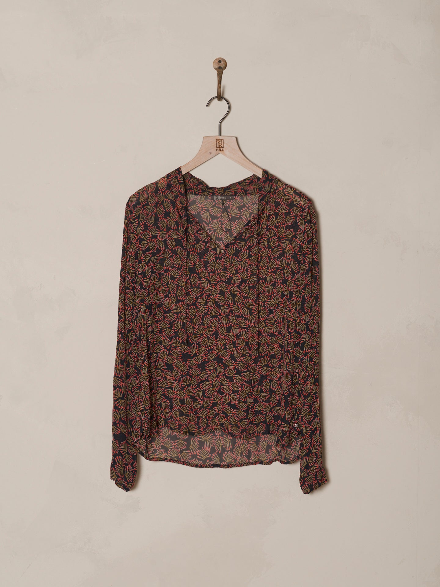Bluse mit Stehkragen