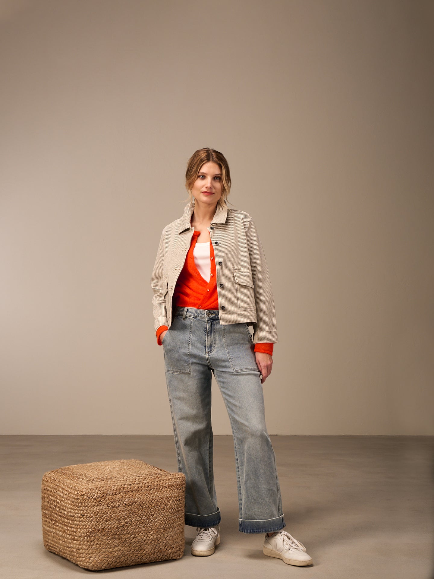 Jacke mit Hemdkragen
