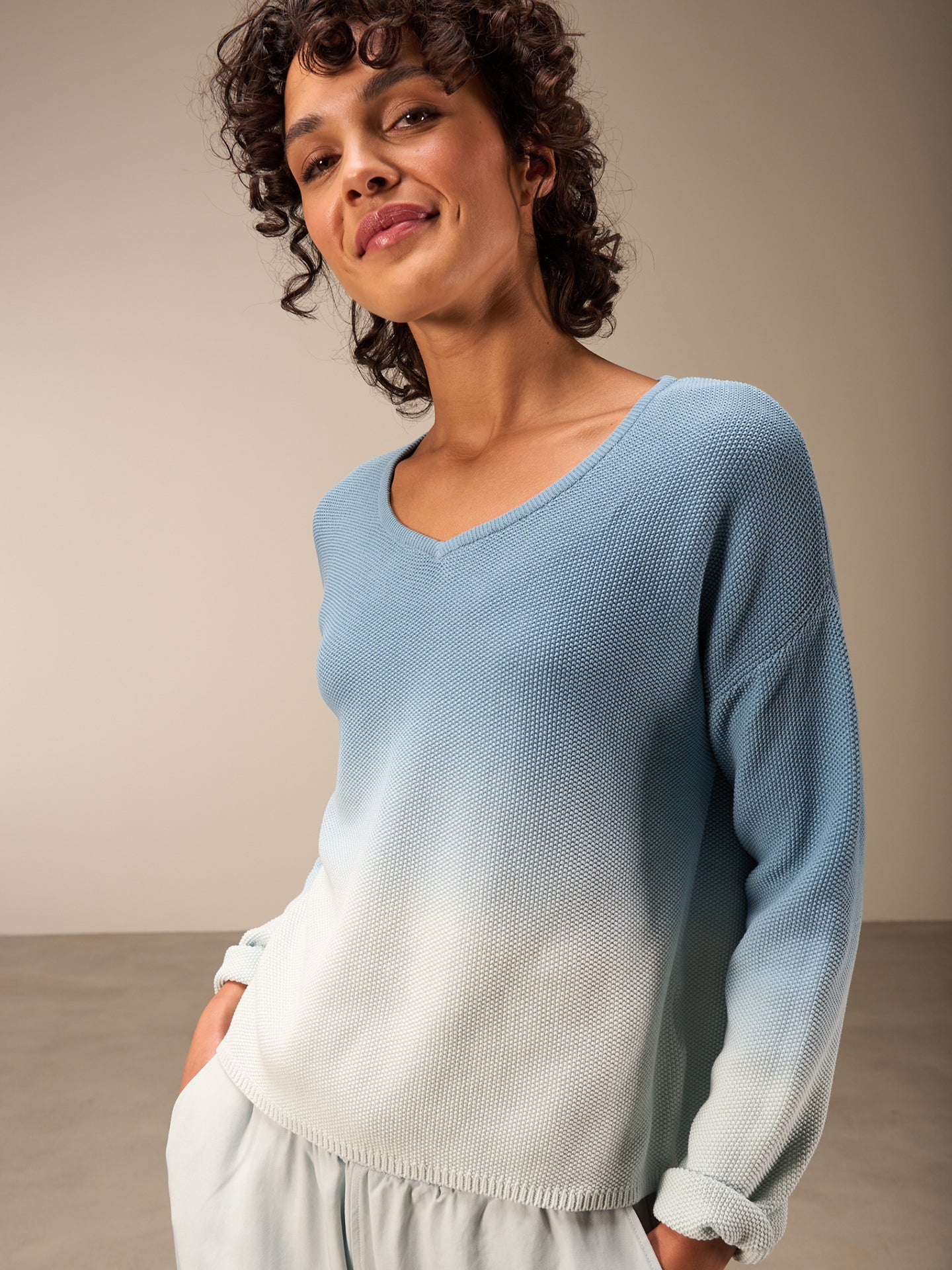 Pullover mit V-Ausschnitt