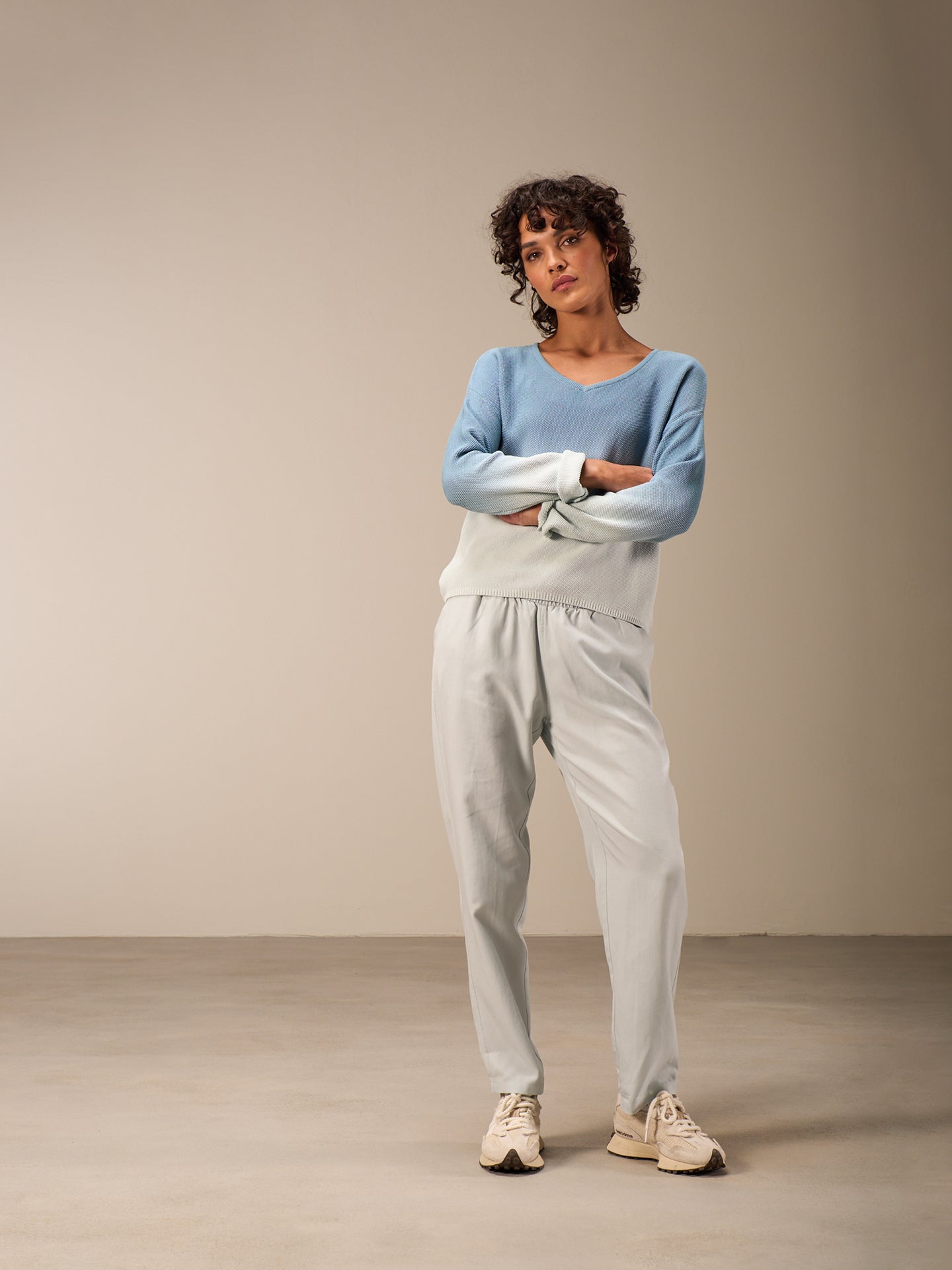 Pullover mit V-Ausschnitt