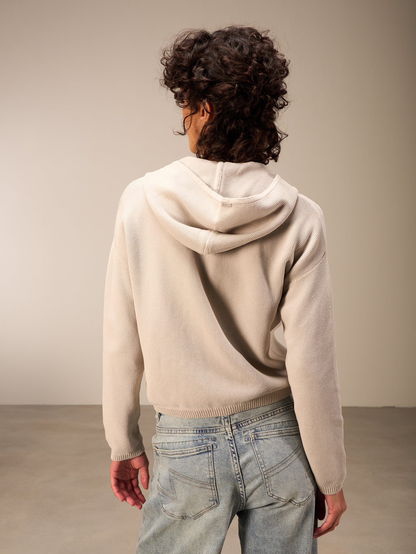 Hooded cardigan