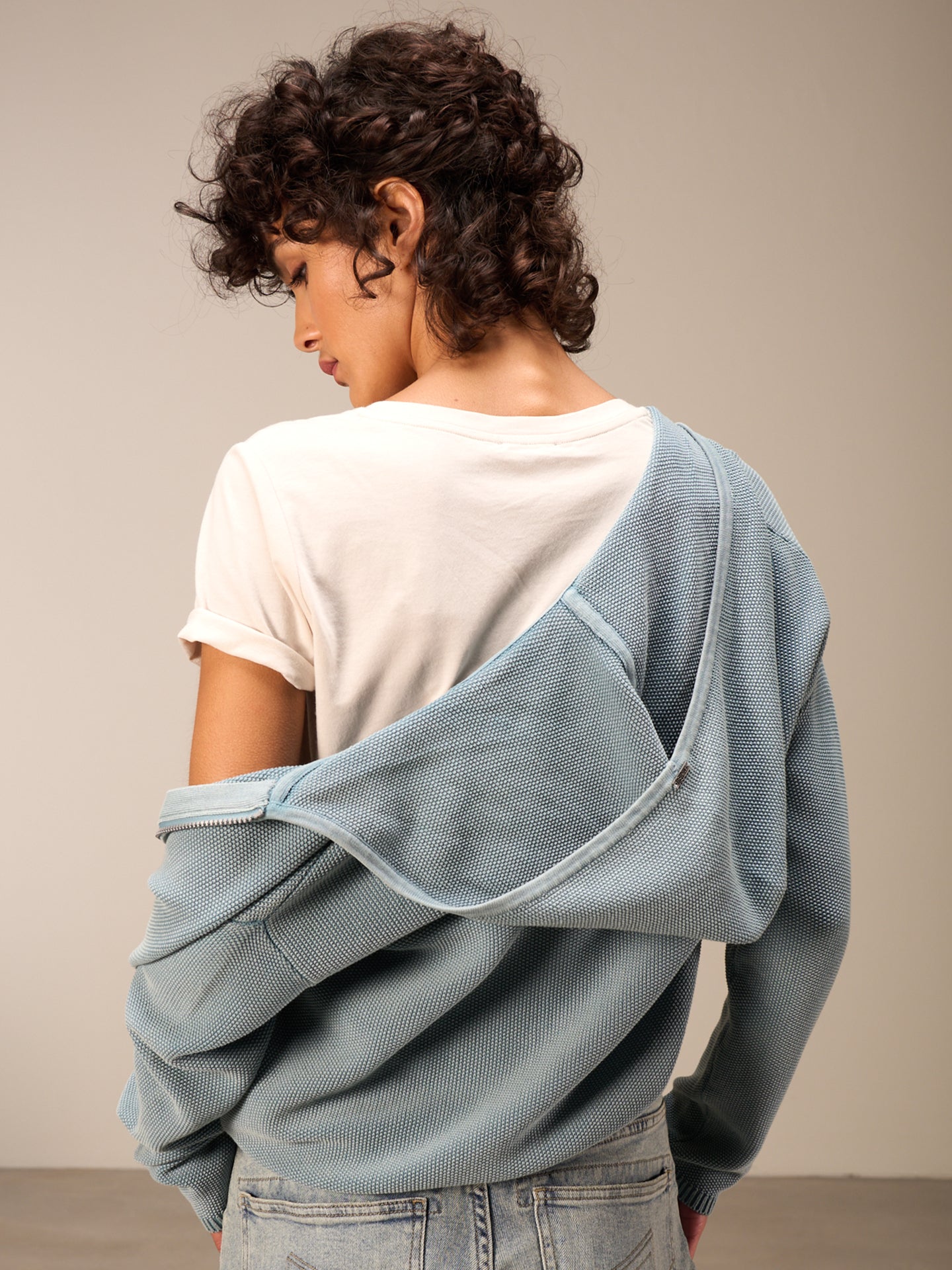 Hooded cardigan