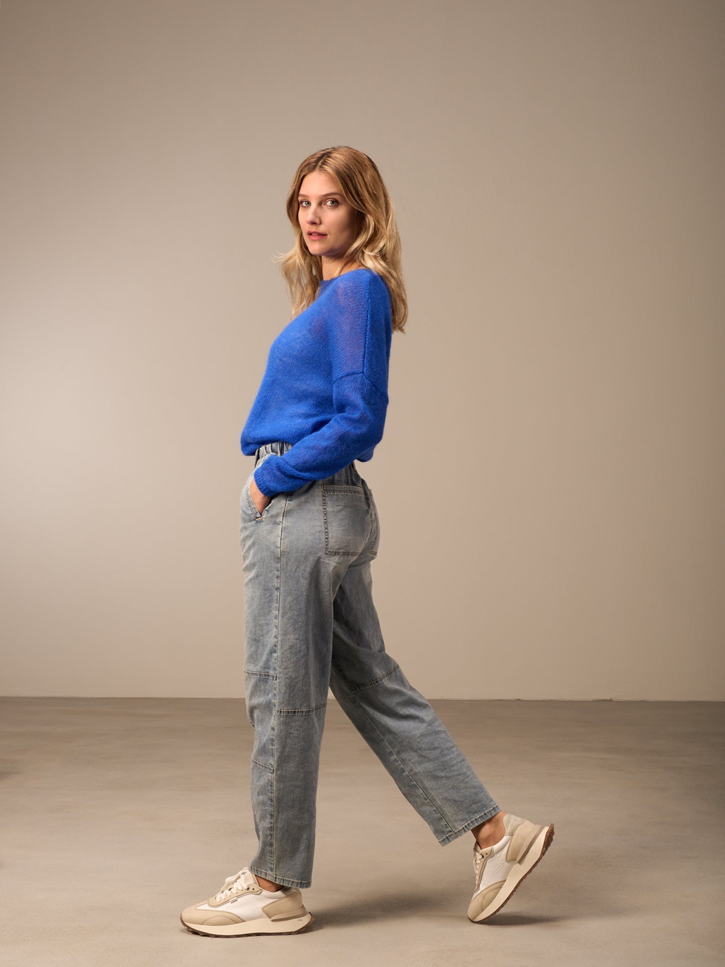 Jeans mit elastischem Bund