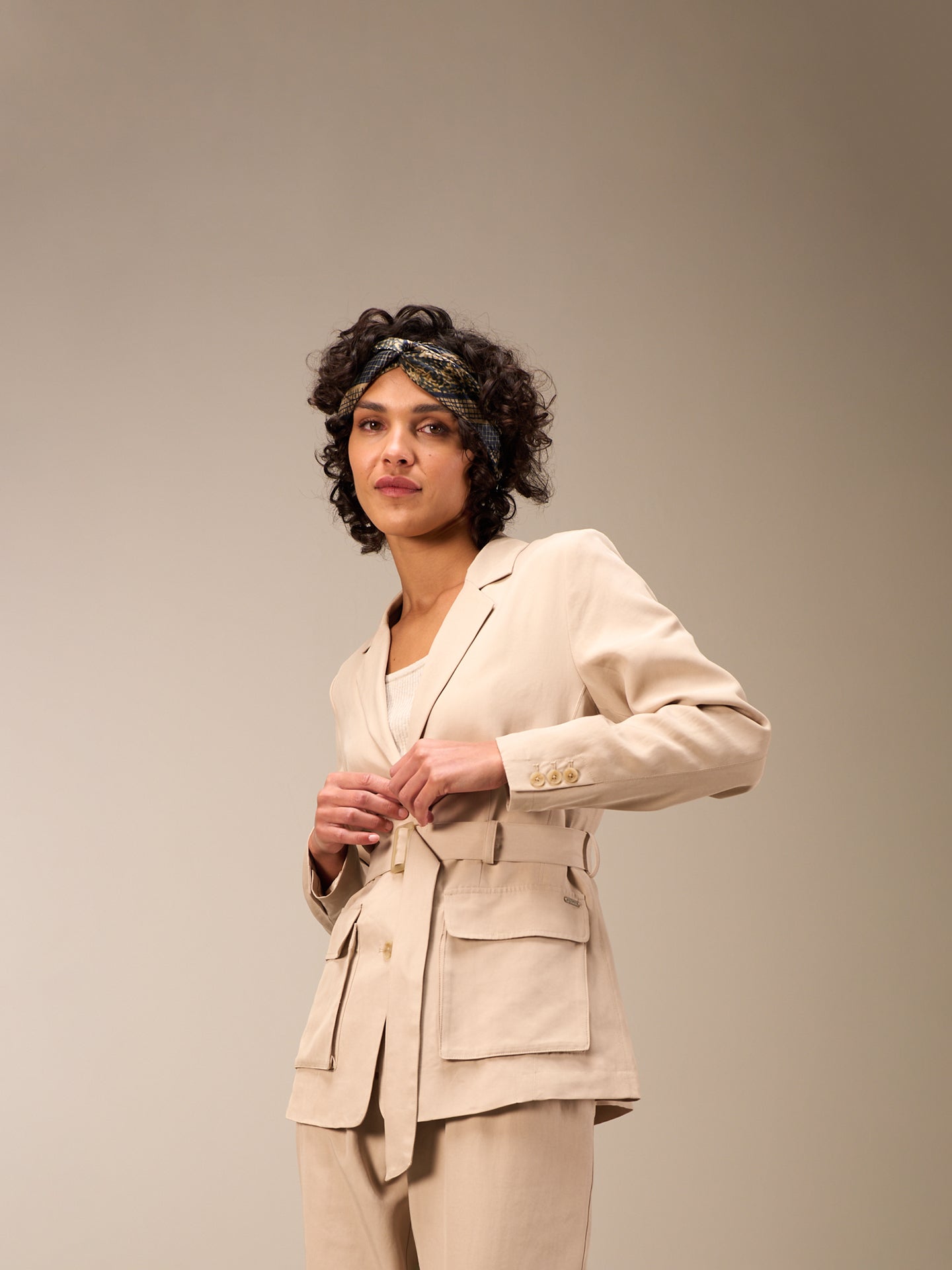 Blazer with belt