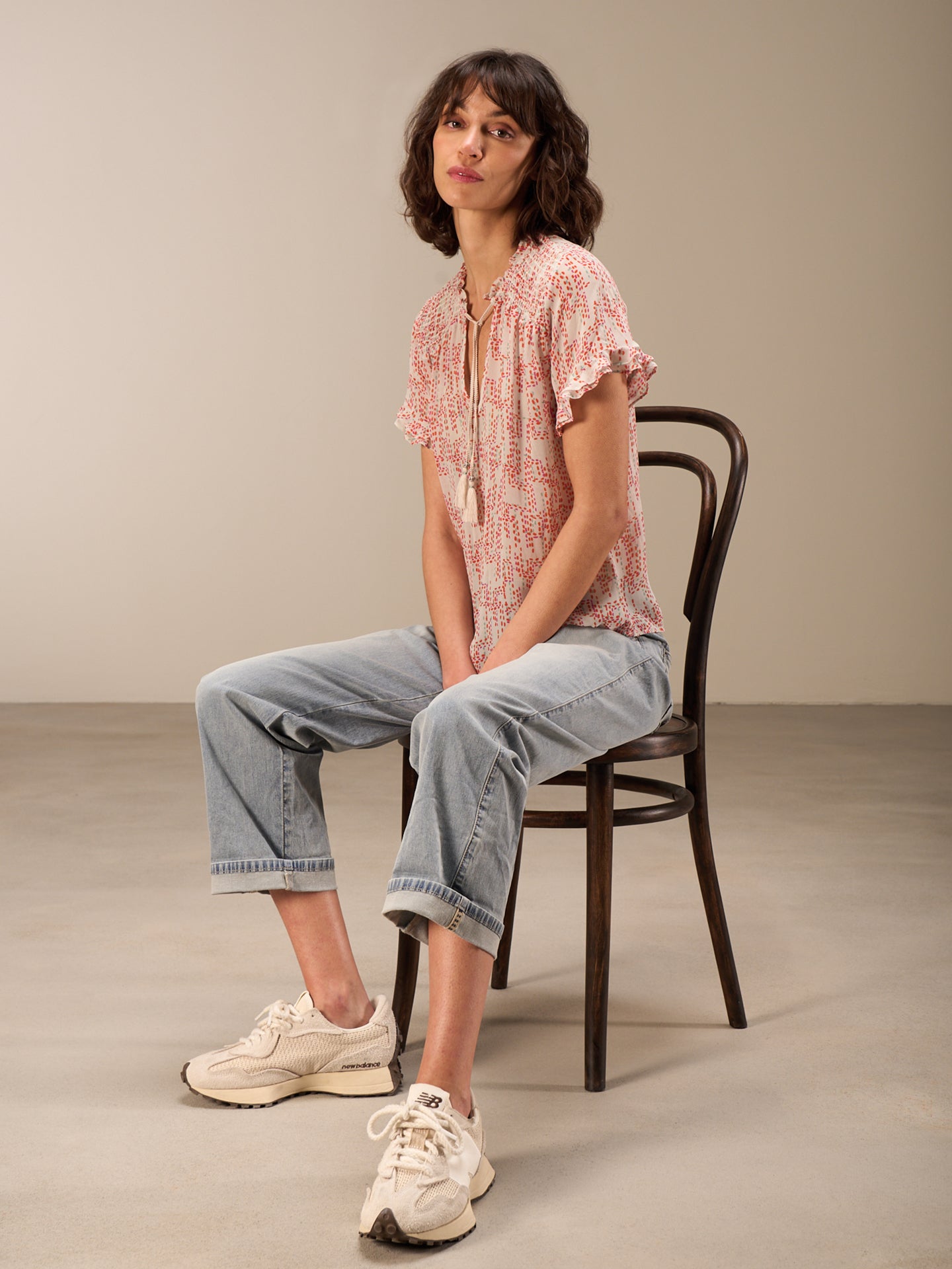 Bluse mit Rüschendetail