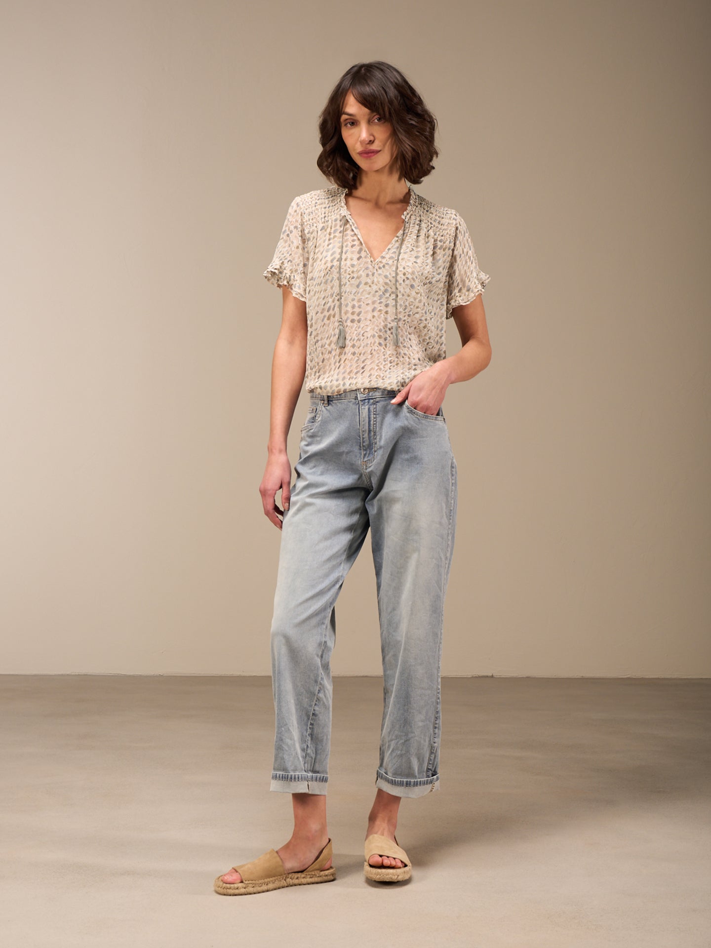 Bluse mit Rüschendetail