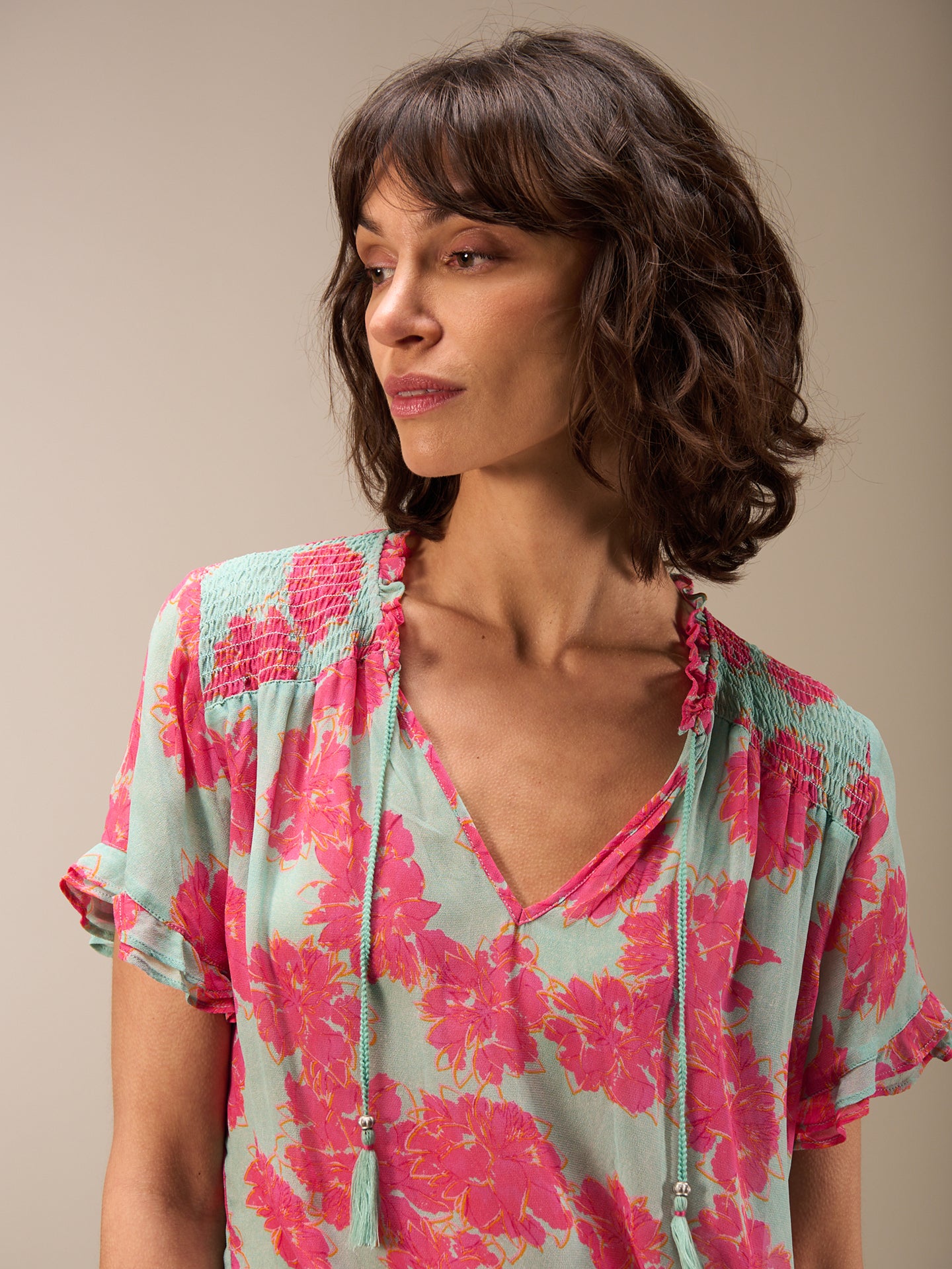 Bluse mit Rüschendetail