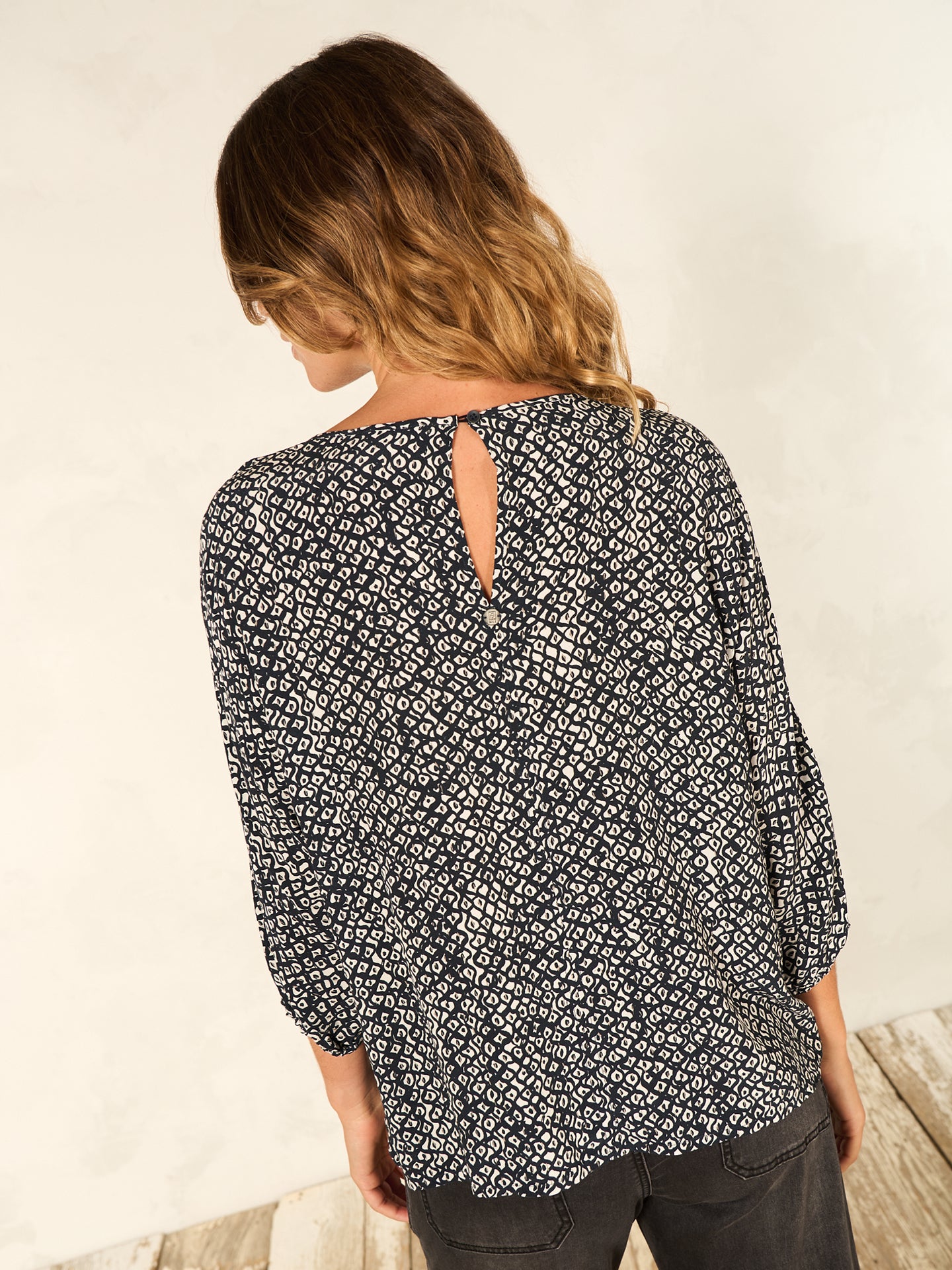 Bluse mit Druck