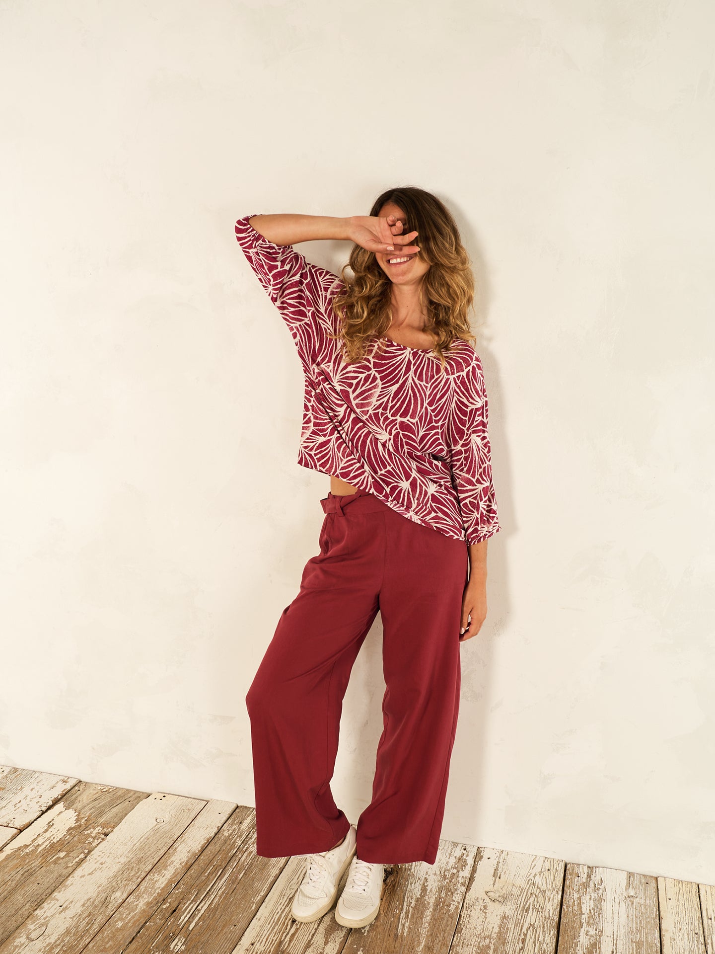 Bluse mit Druck