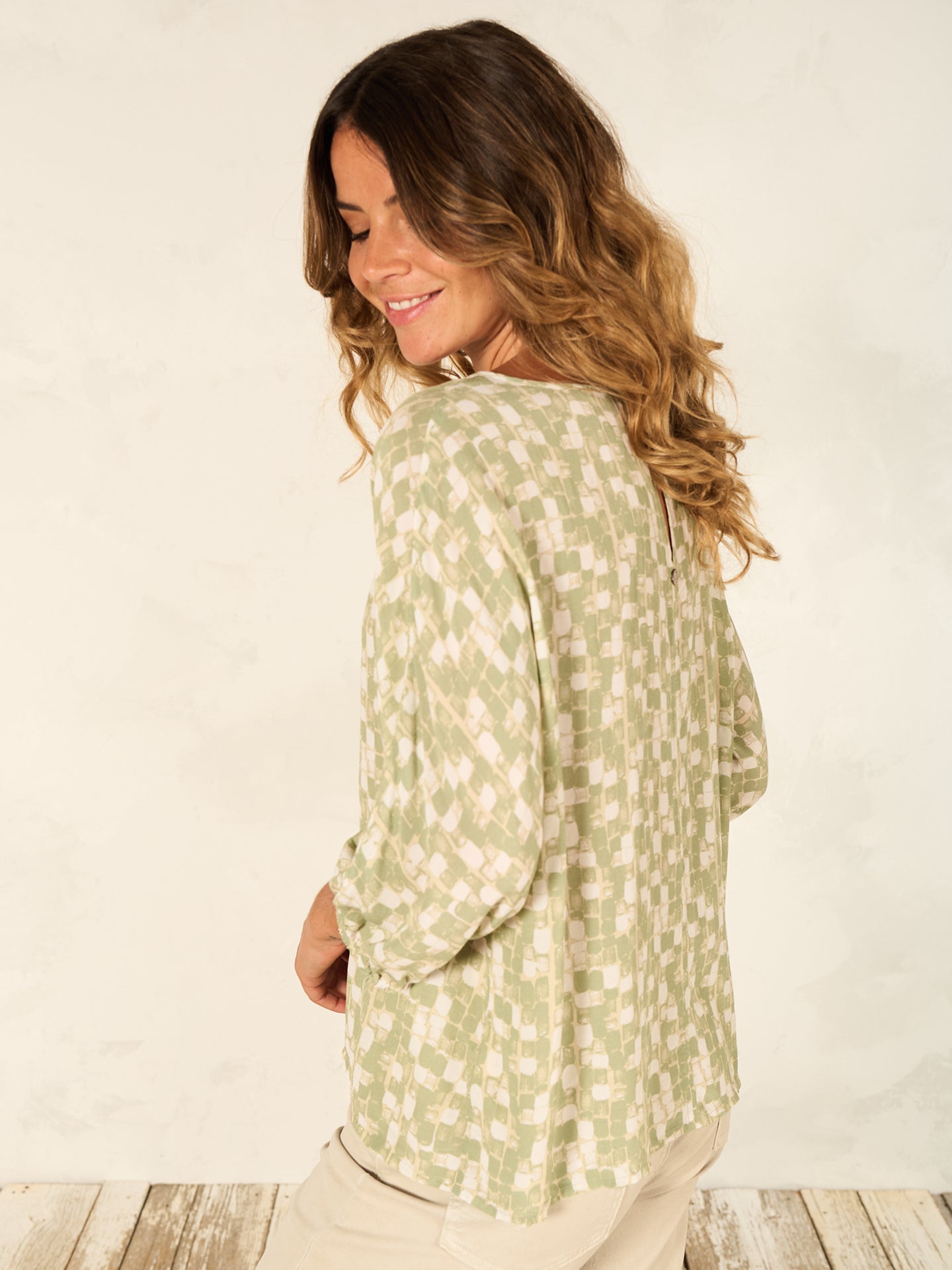 Bluse mit Druck