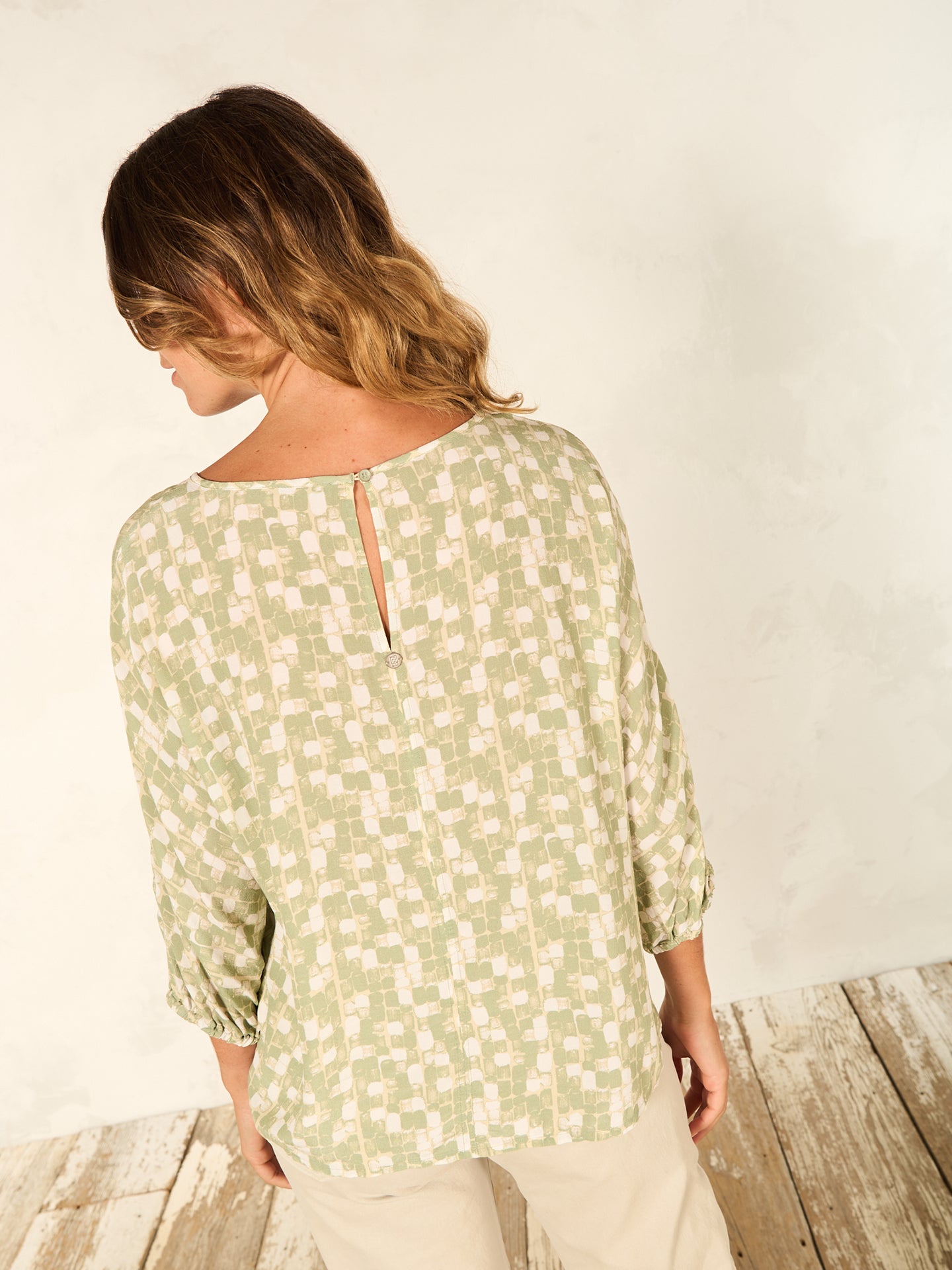 Bluse mit Druck