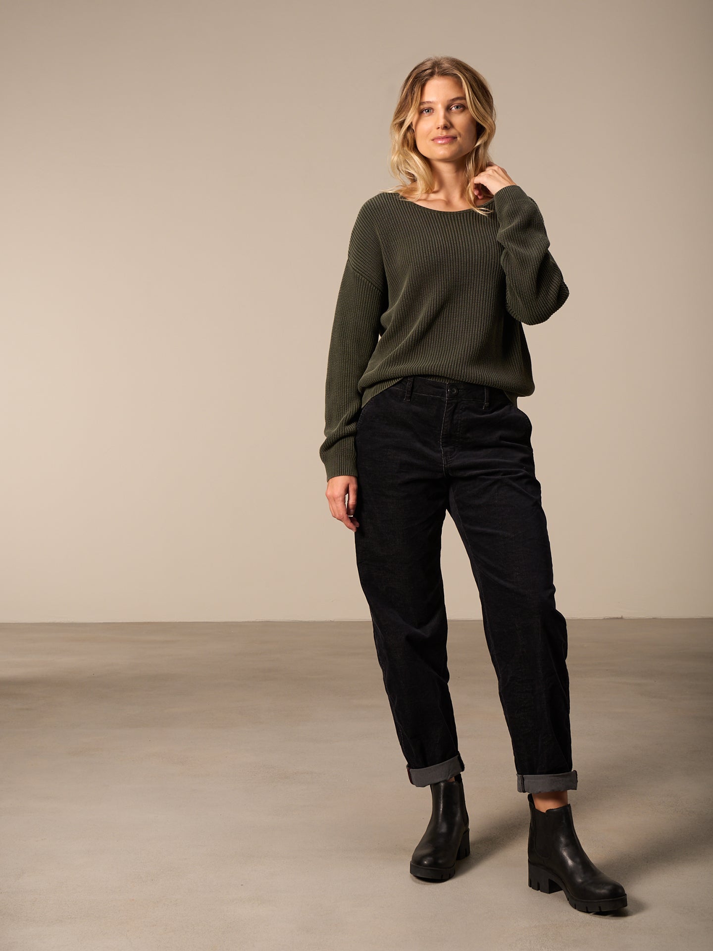 Pullover mit Rundauschnitt