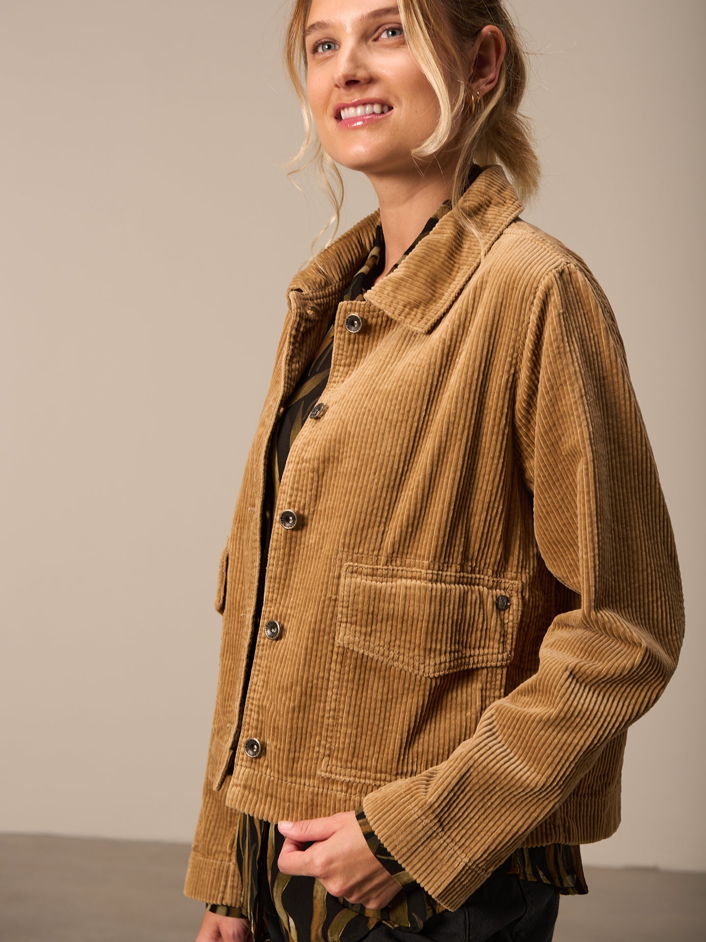 Jacke mit Hemdkragen