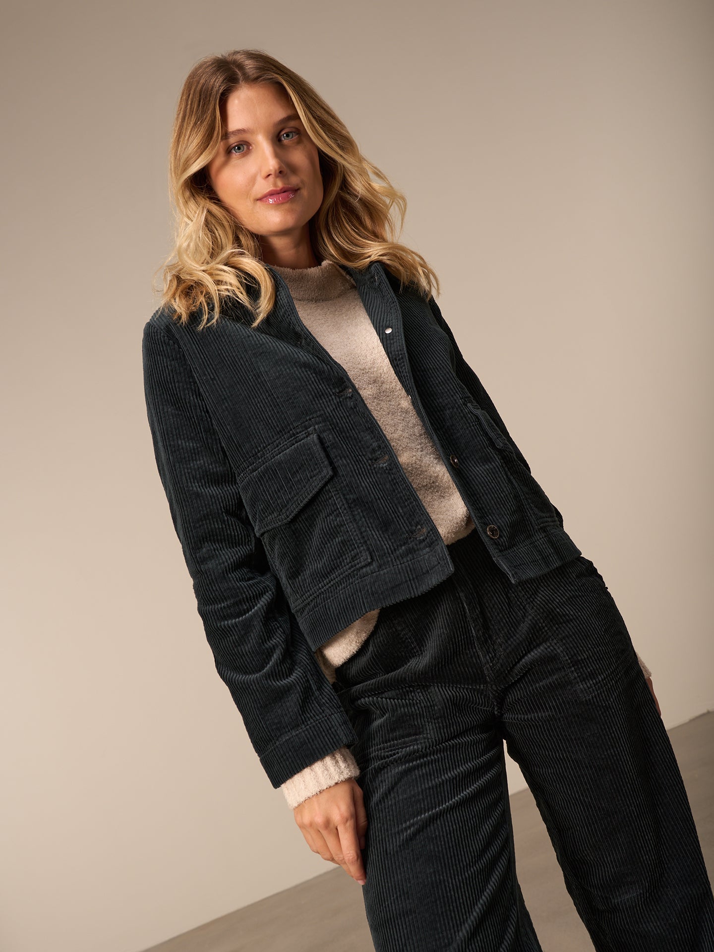 Jacke mit Hemdkragen