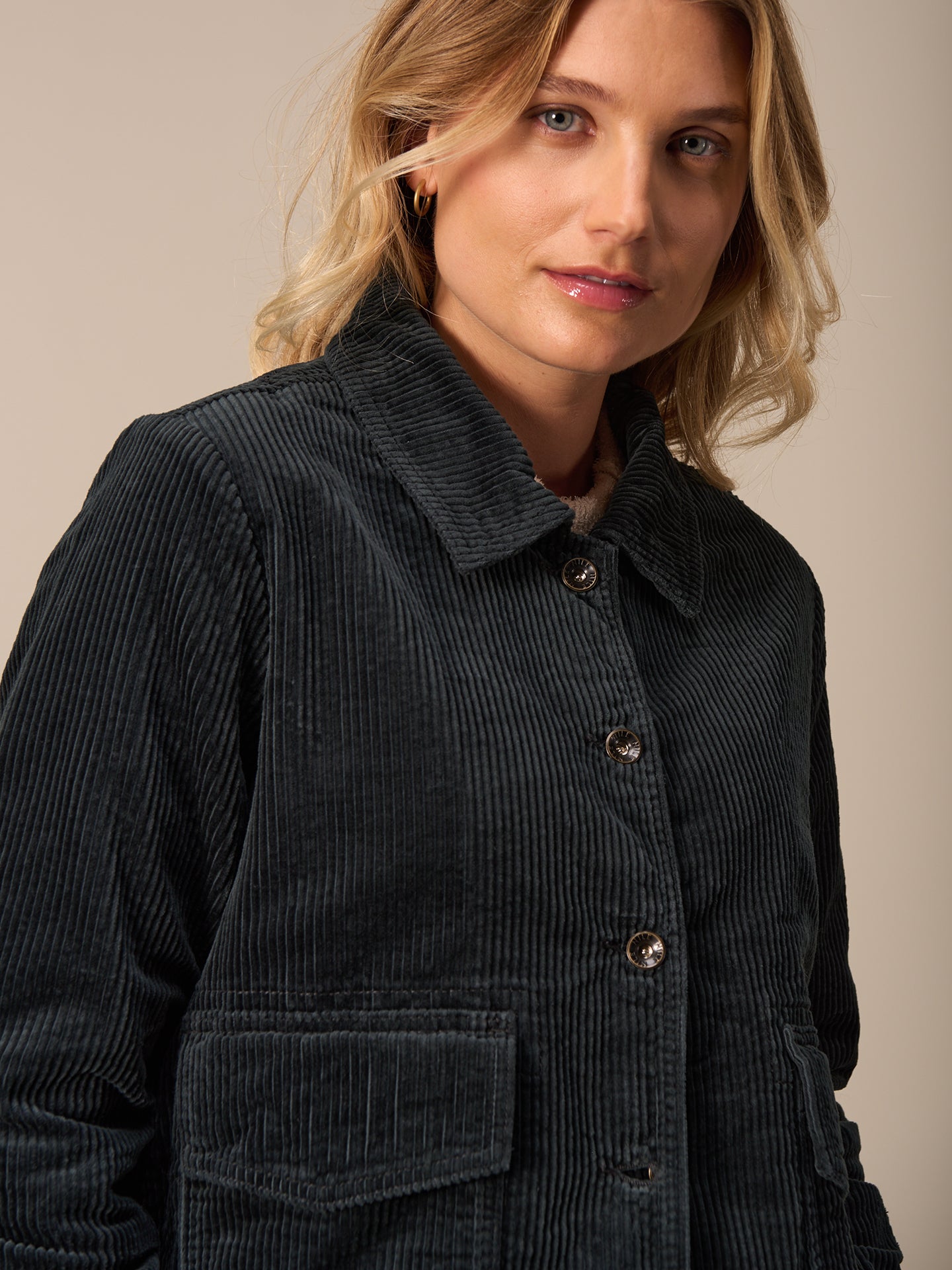 Jacke mit Hemdkragen