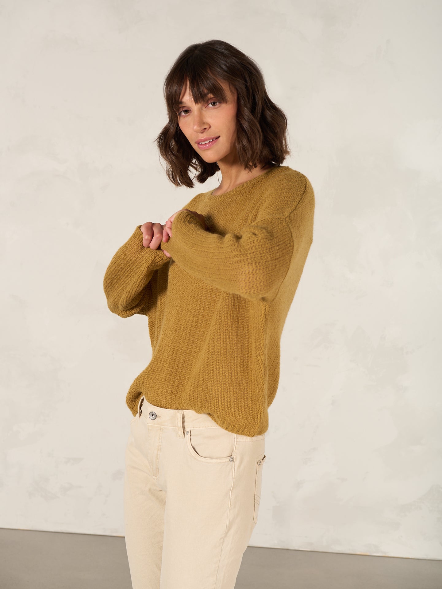 Pullover mit Rundauschnitt