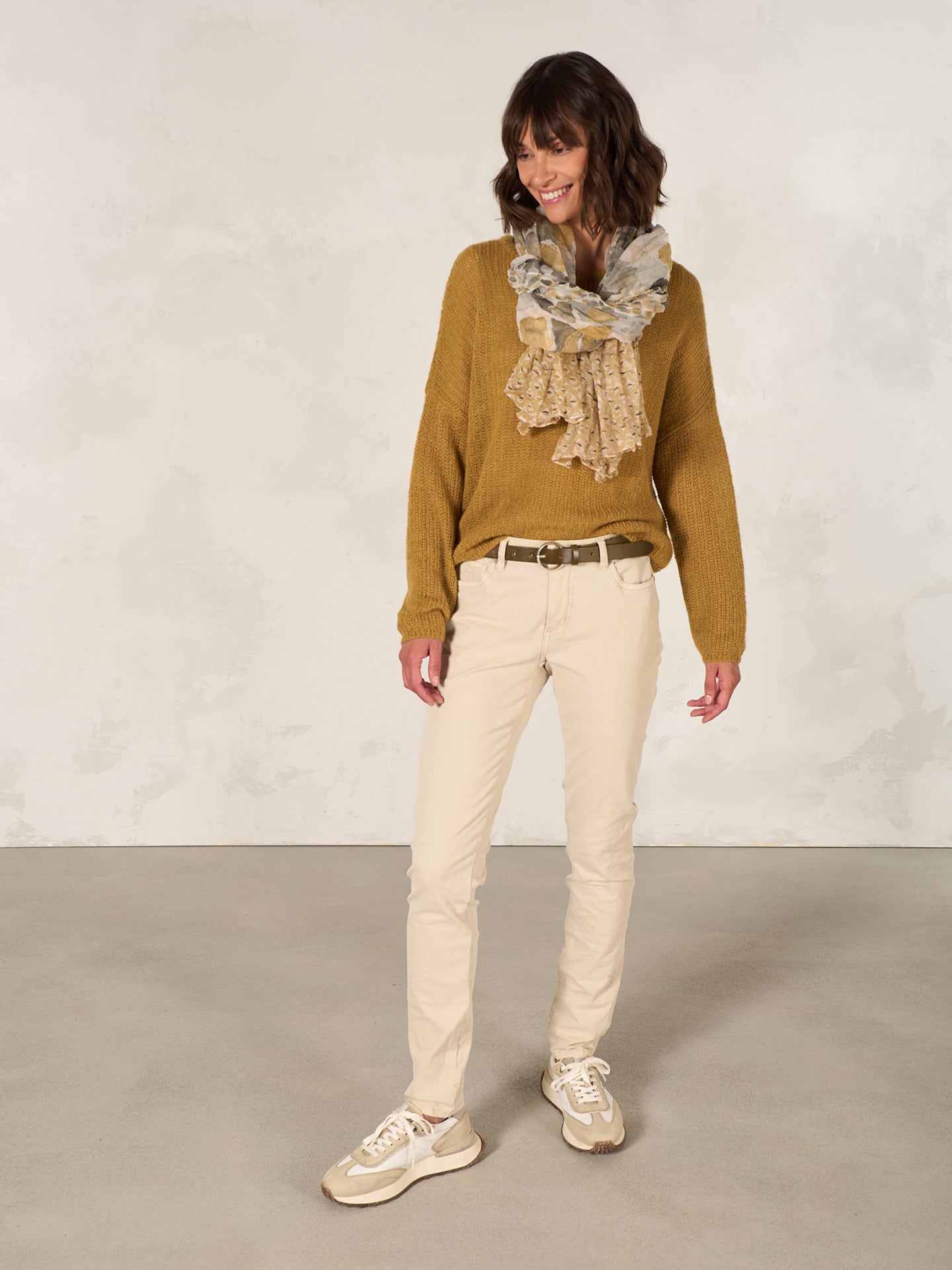 Pullover mit Rundauschnitt