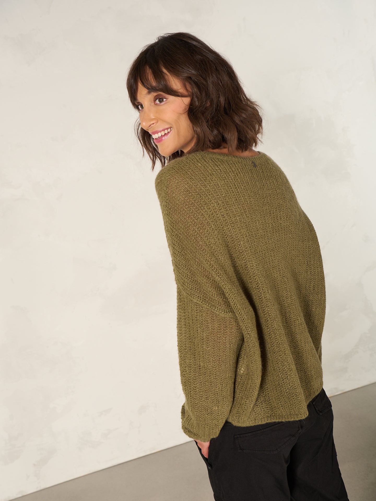 Pullover mit Rundauschnitt