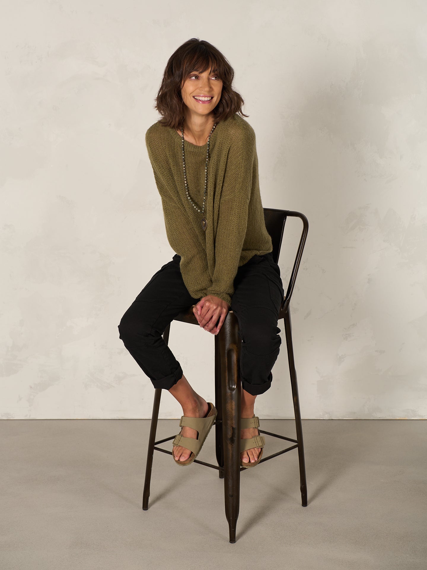 Pullover mit Rundauschnitt