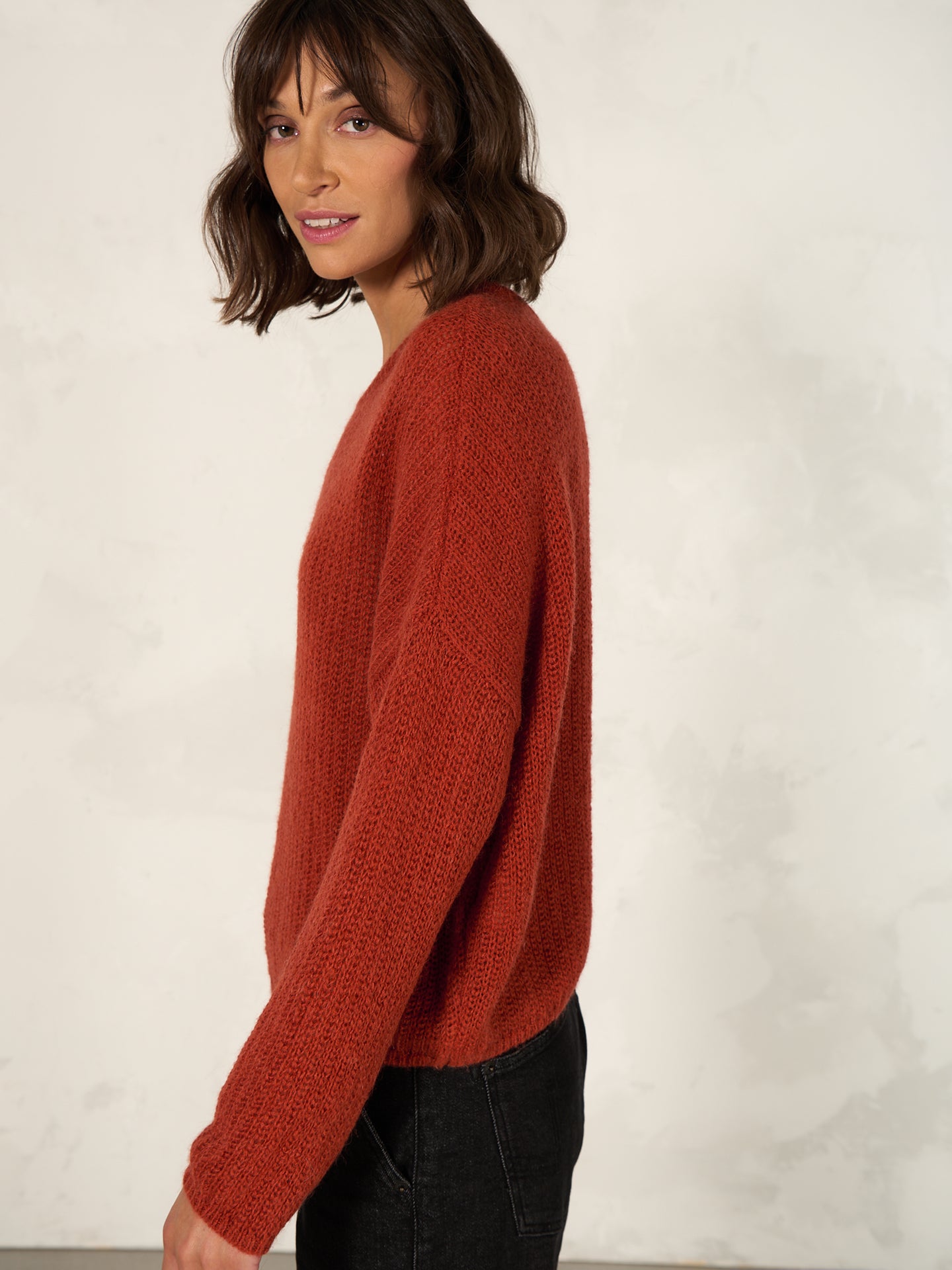 Pullover mit Rundauschnitt