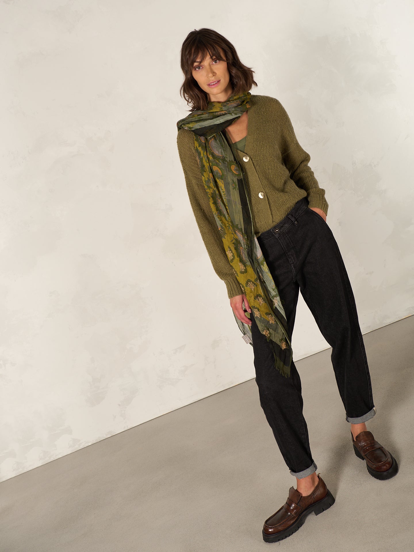 Strickjacke mit Knopfverschluss