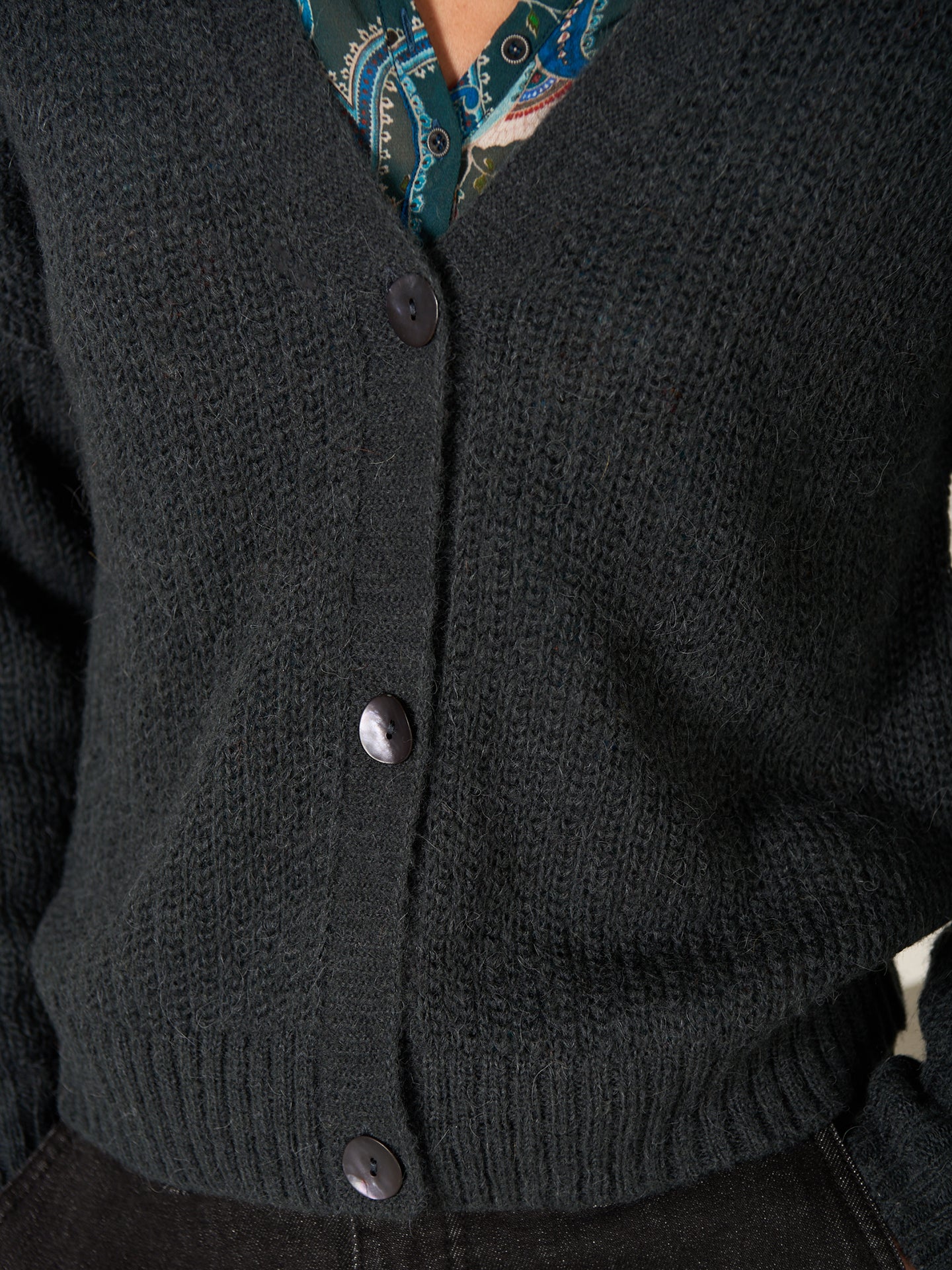 Strickjacke mit Knopfverschluss