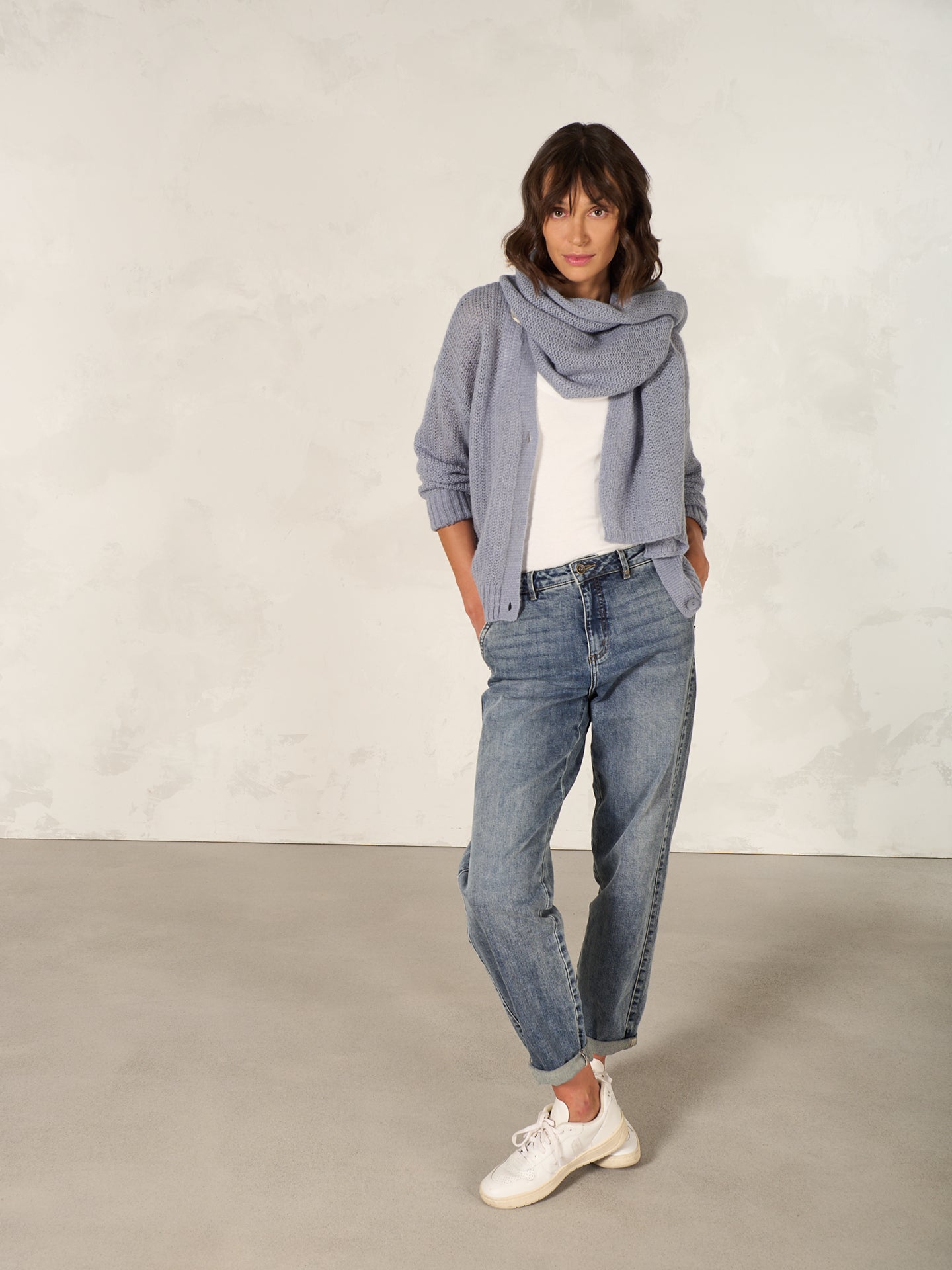 Strickjacke mit Knopfverschluss
