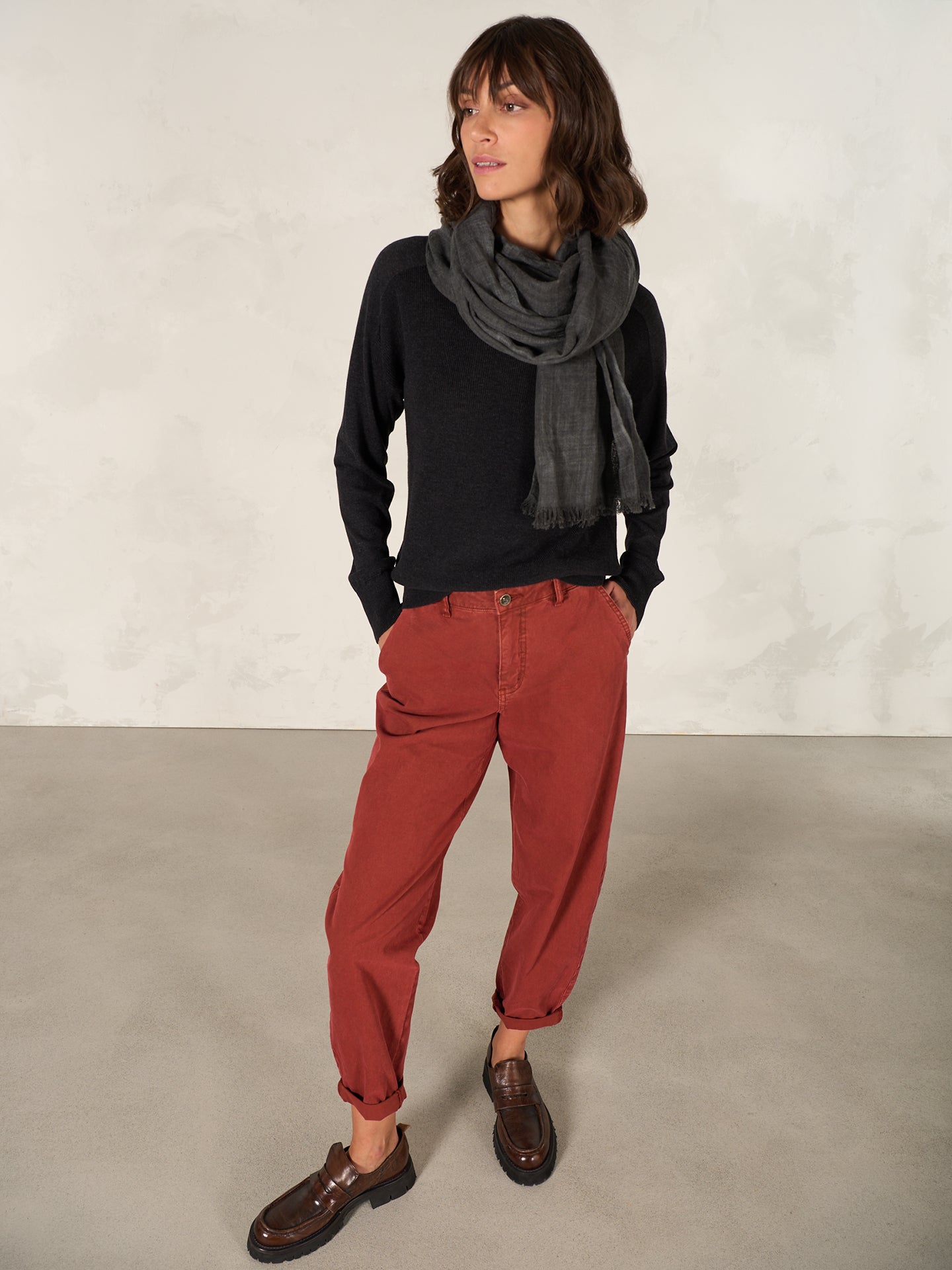 Pullover mit Stehkragen
