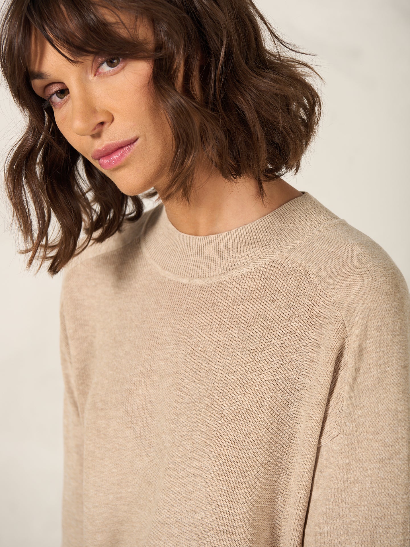 Pullover mit Stehkragen