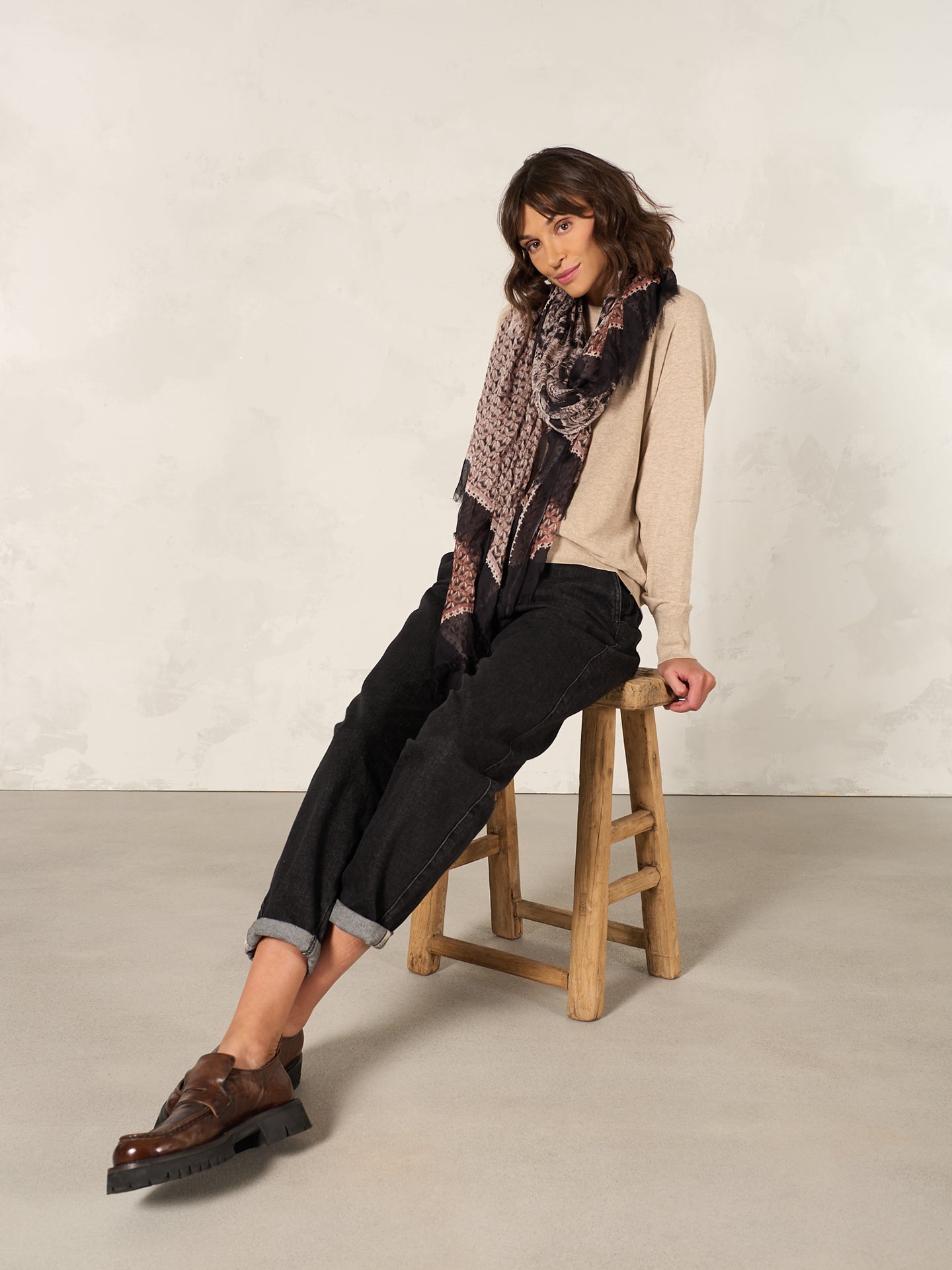 Pullover mit Stehkragen