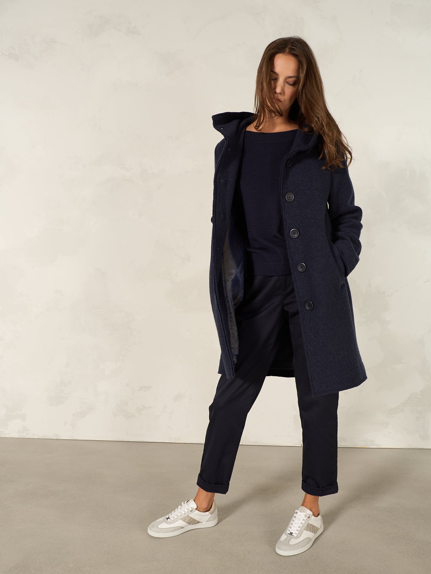 Button-up coat