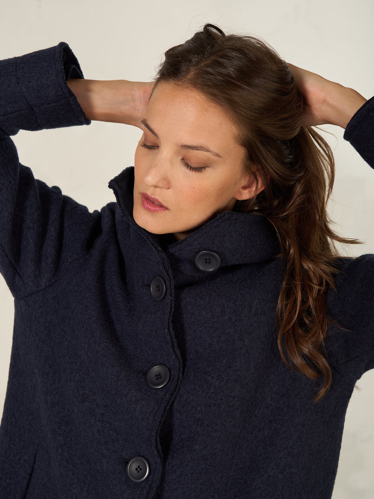 Button-up coat