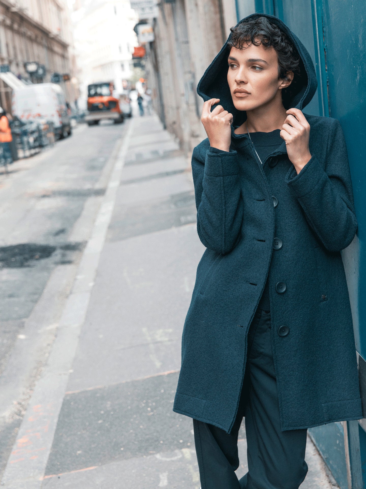 Button-up coat
