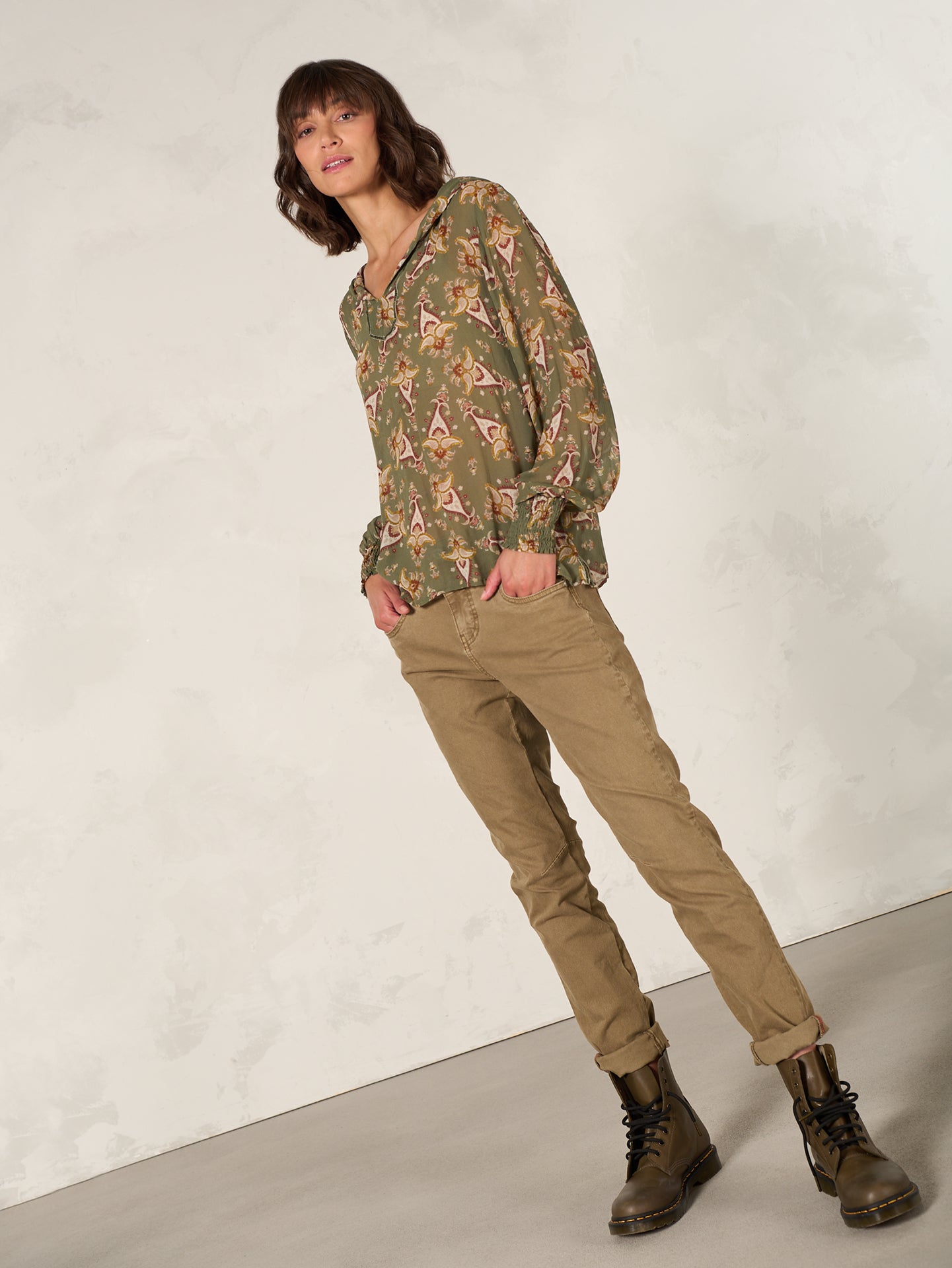 Hooded blouse