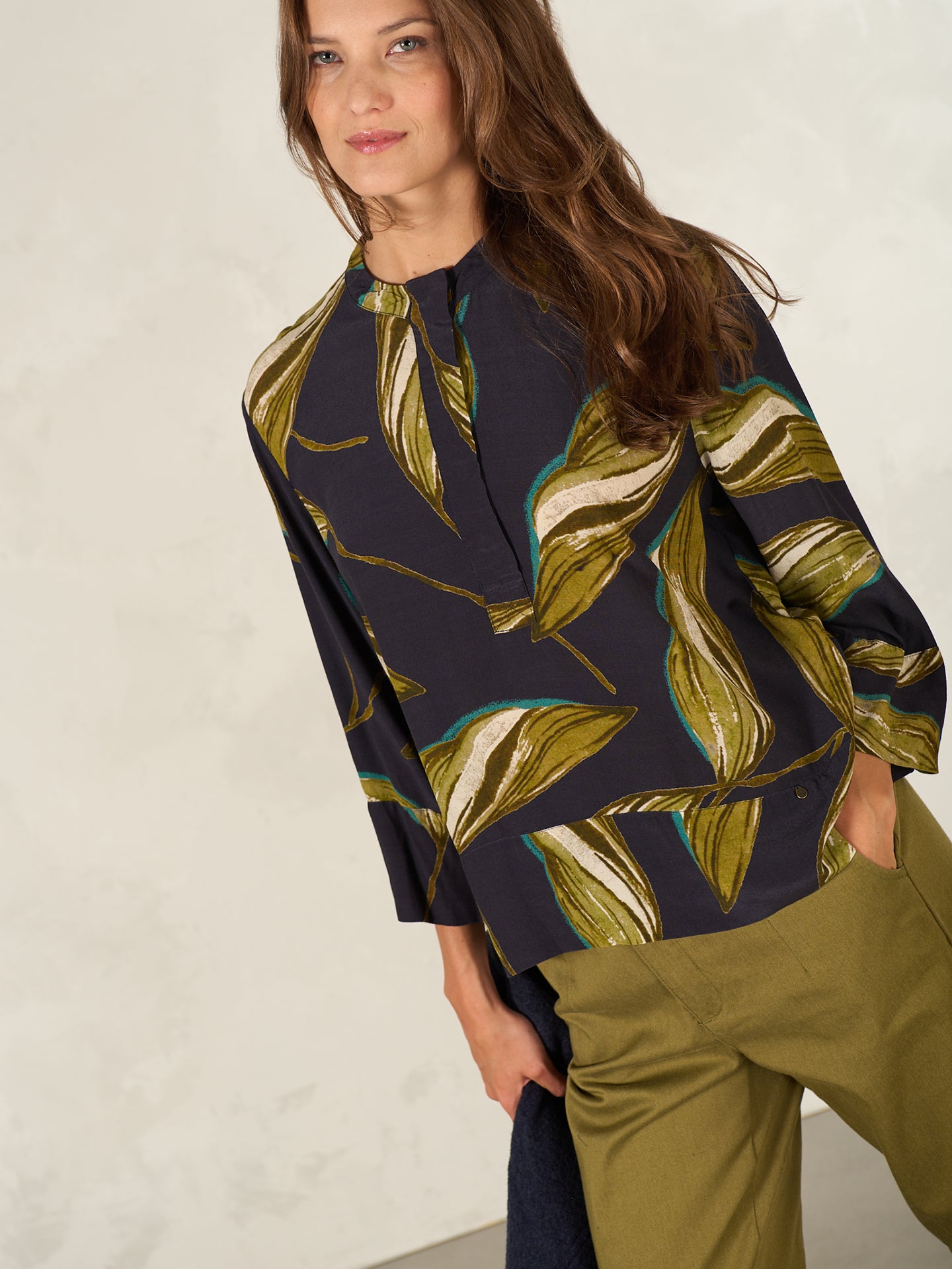 Bluse mit Druck