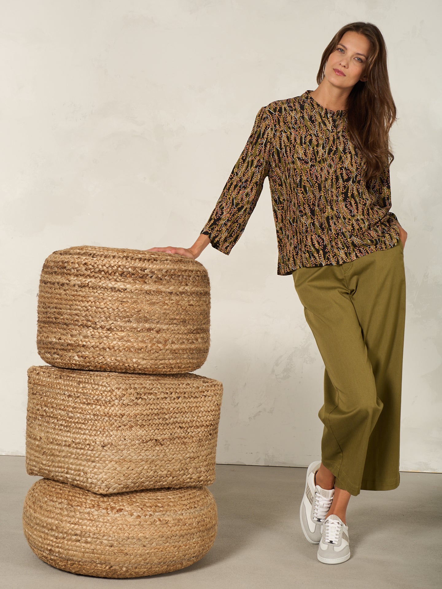 Bluse mit Druck