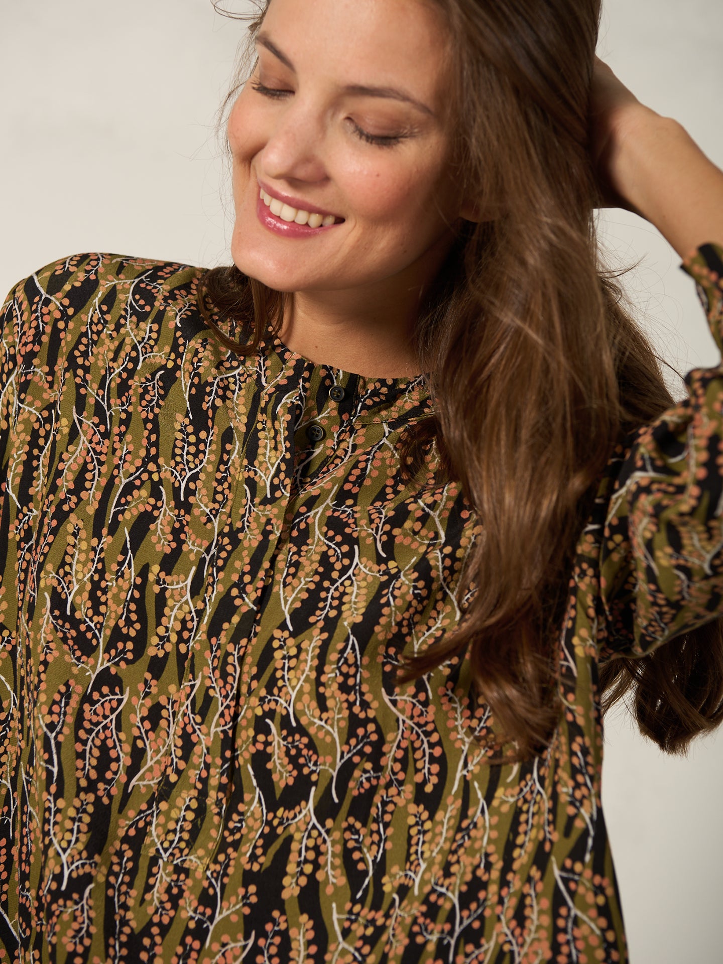 Bluse mit Druck