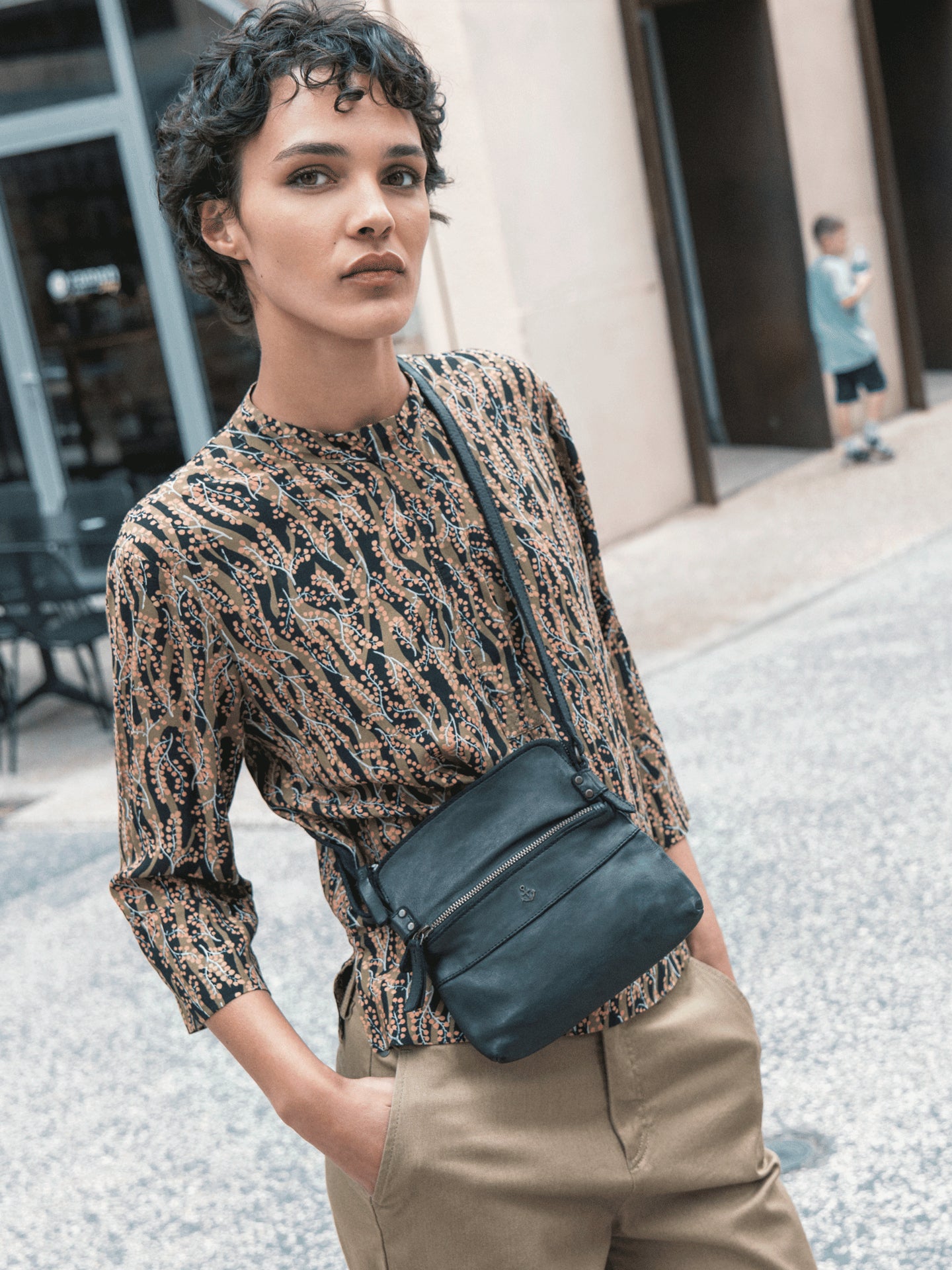 Bluse mit Druck