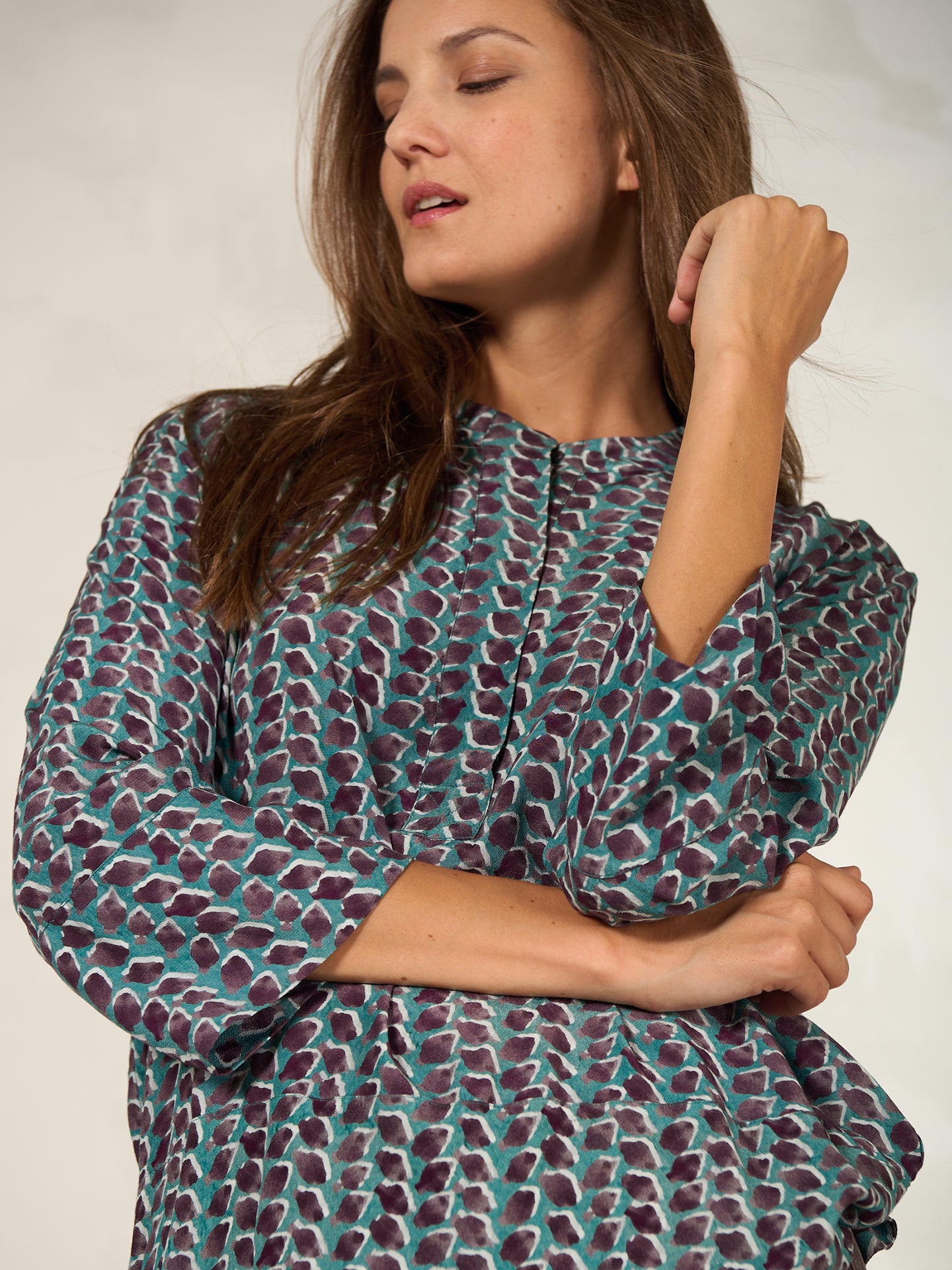 Bluse mit Druck