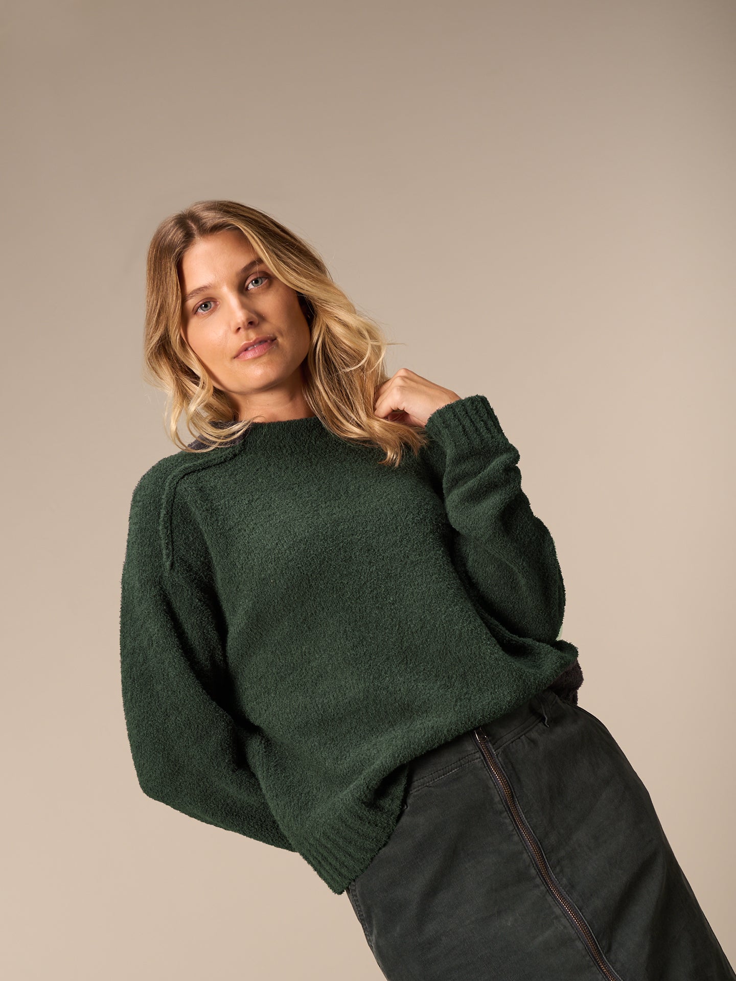 Pullover mit Stehkragen