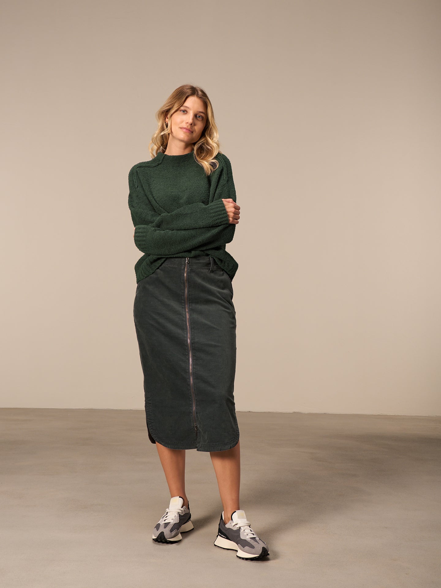 Pullover mit Stehkragen