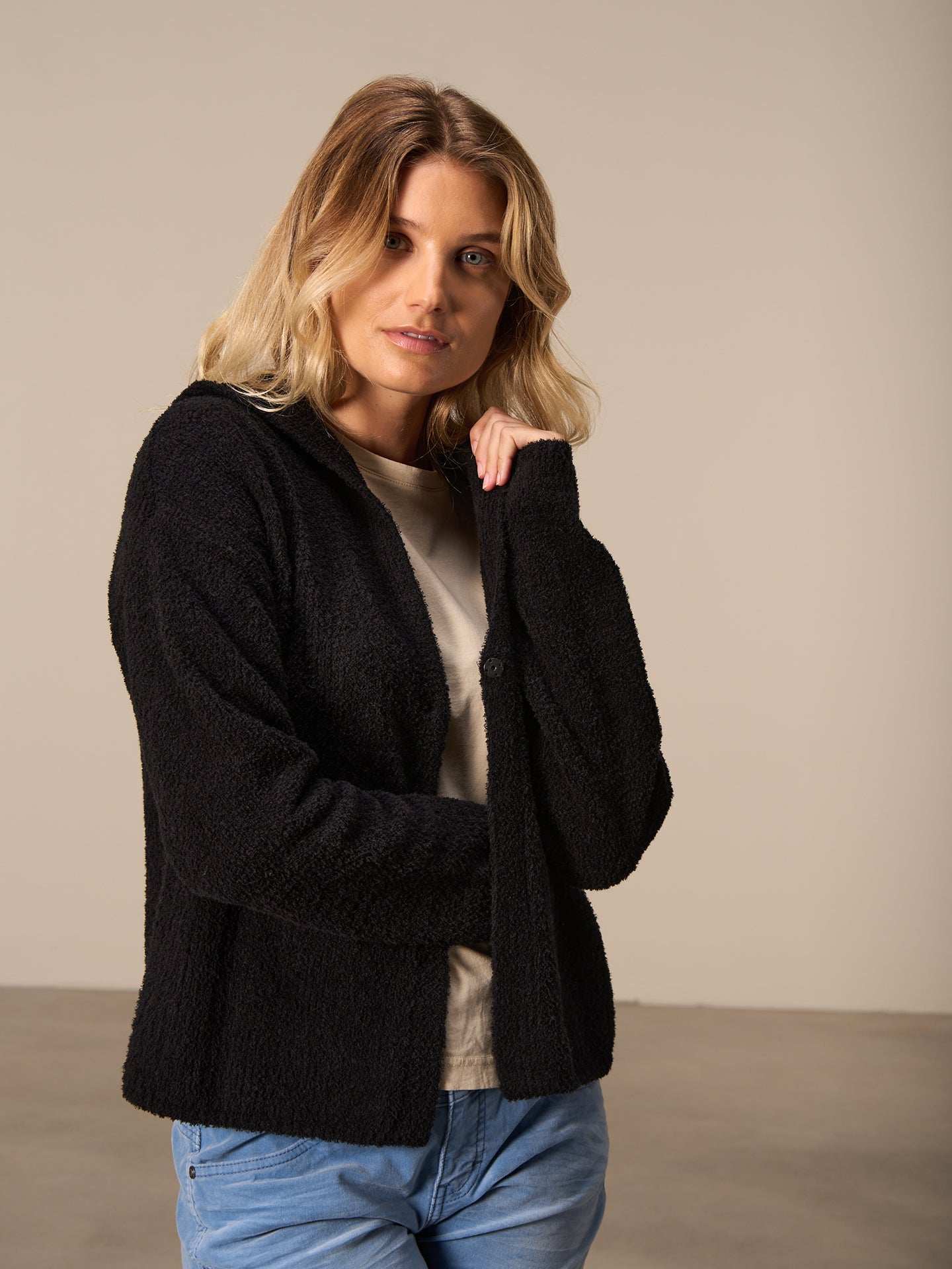 Strickjacke mit Knopfverschluss