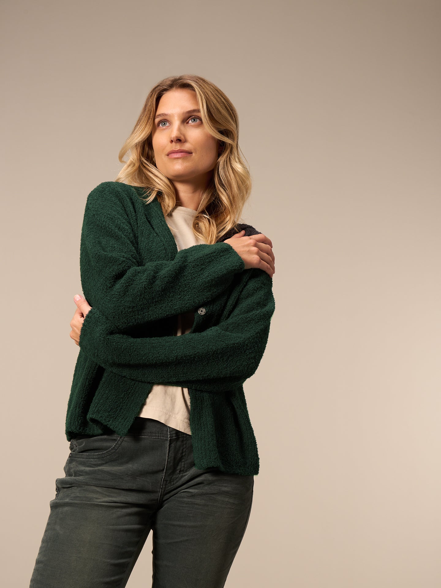 Strickjacke mit Knopfverschluss